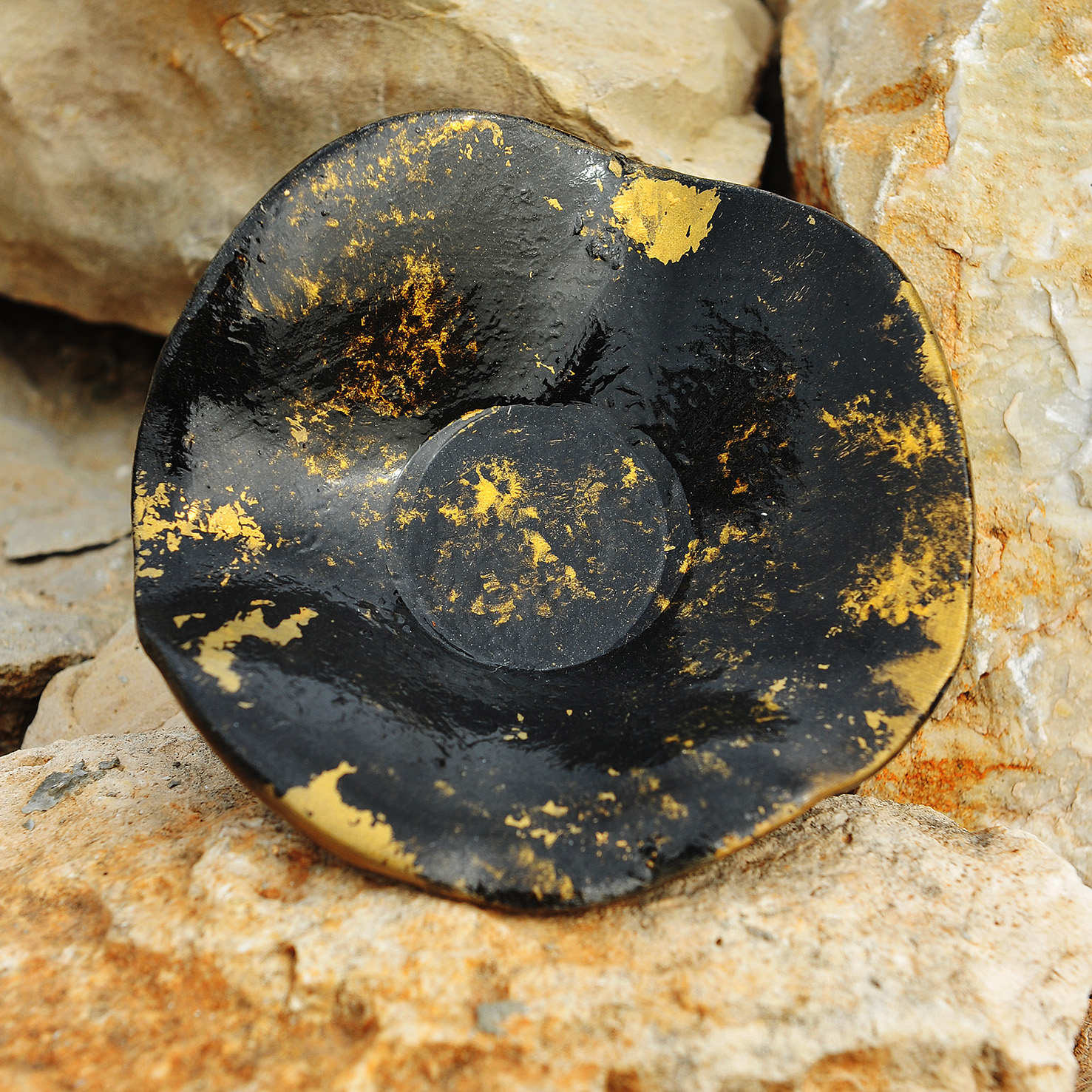 Vide-Poche Black & Gold