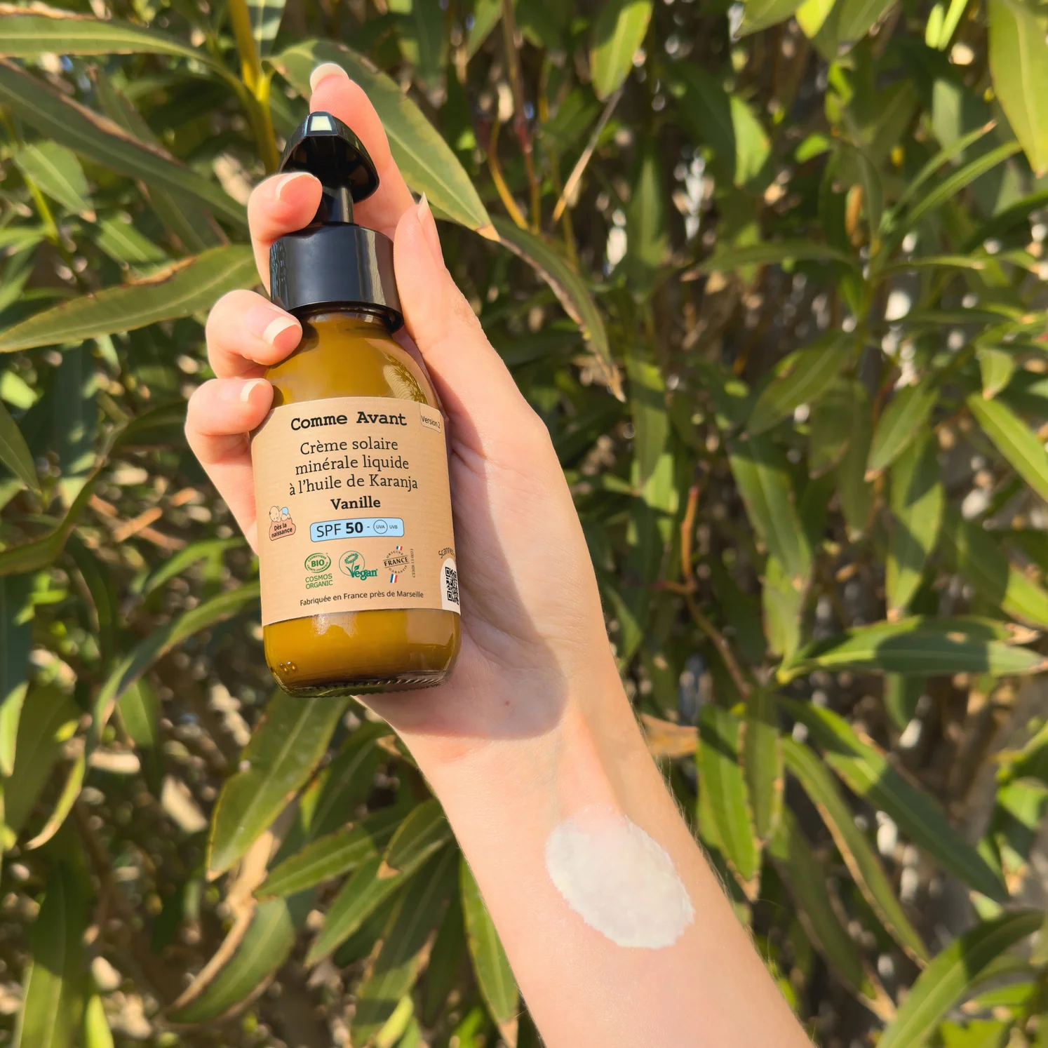 Crème Solaire Liquide SPF50 - Vanille