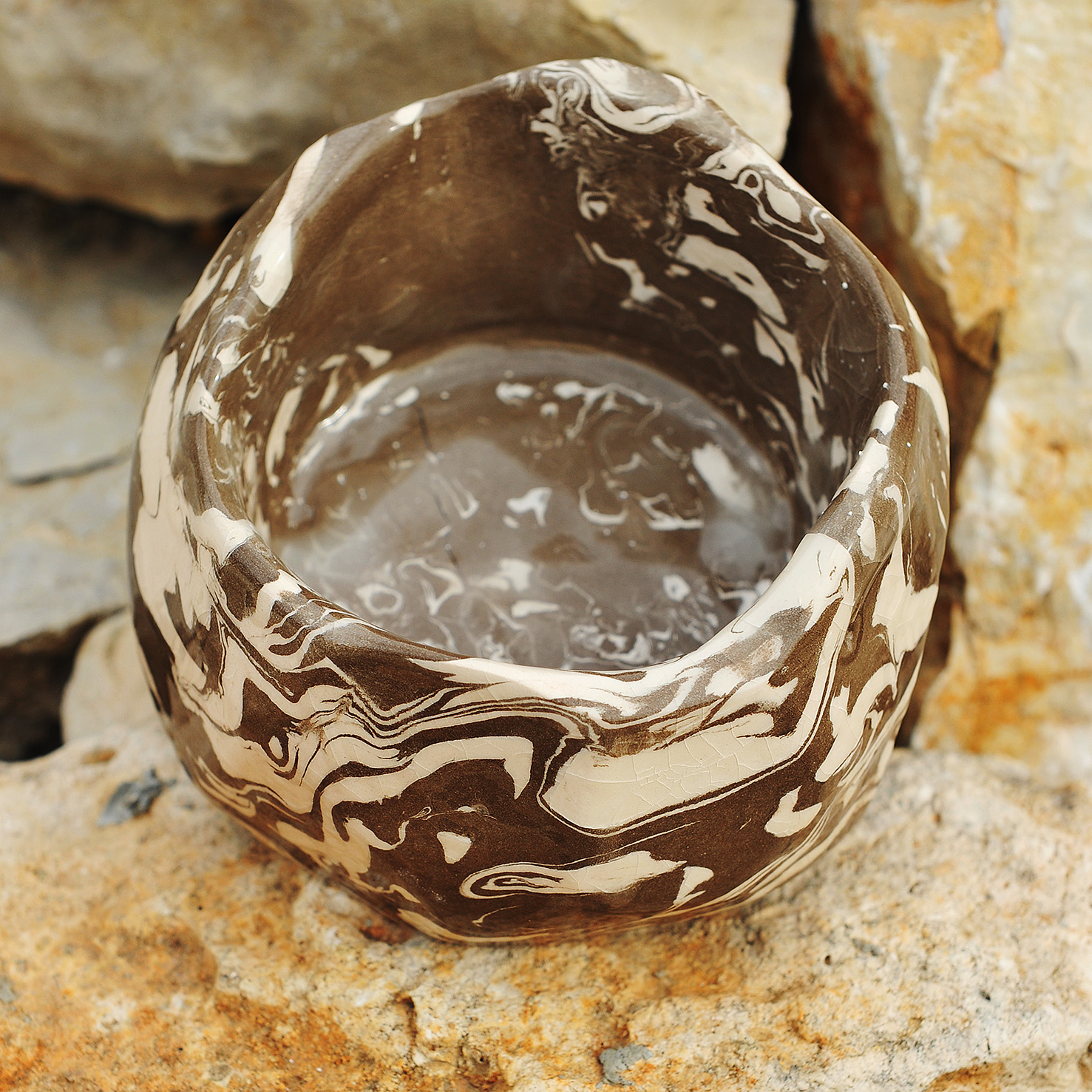 Porte-Bougie Bicolore