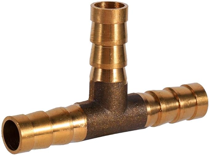3 way brass push tee fitting for 8mm flexible gas hose