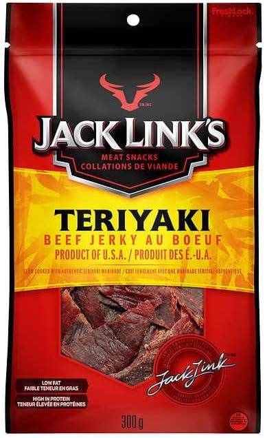 Toutes sortes de produits Jack Link's.