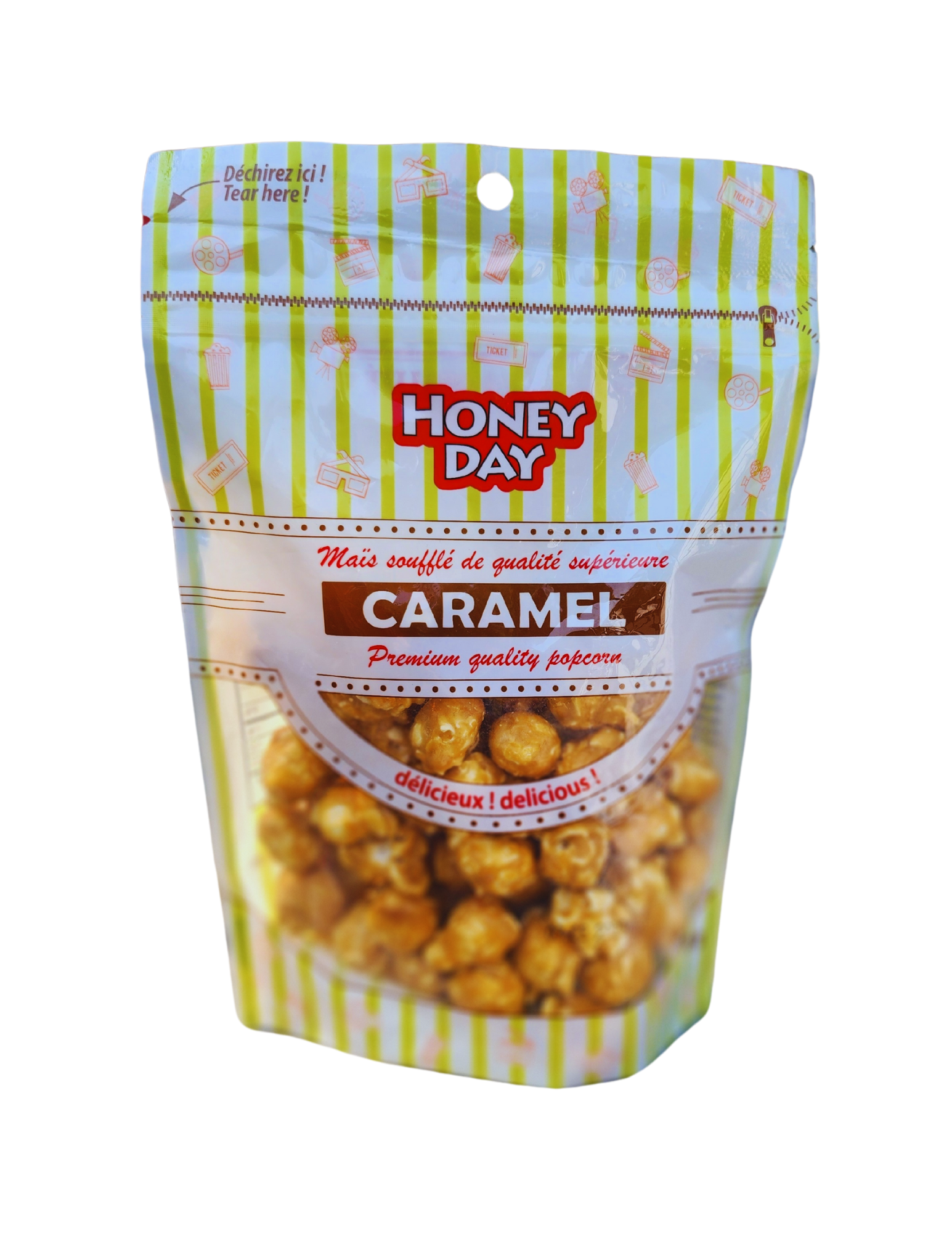 Sac de maïs soufflé au caramel (70g) 