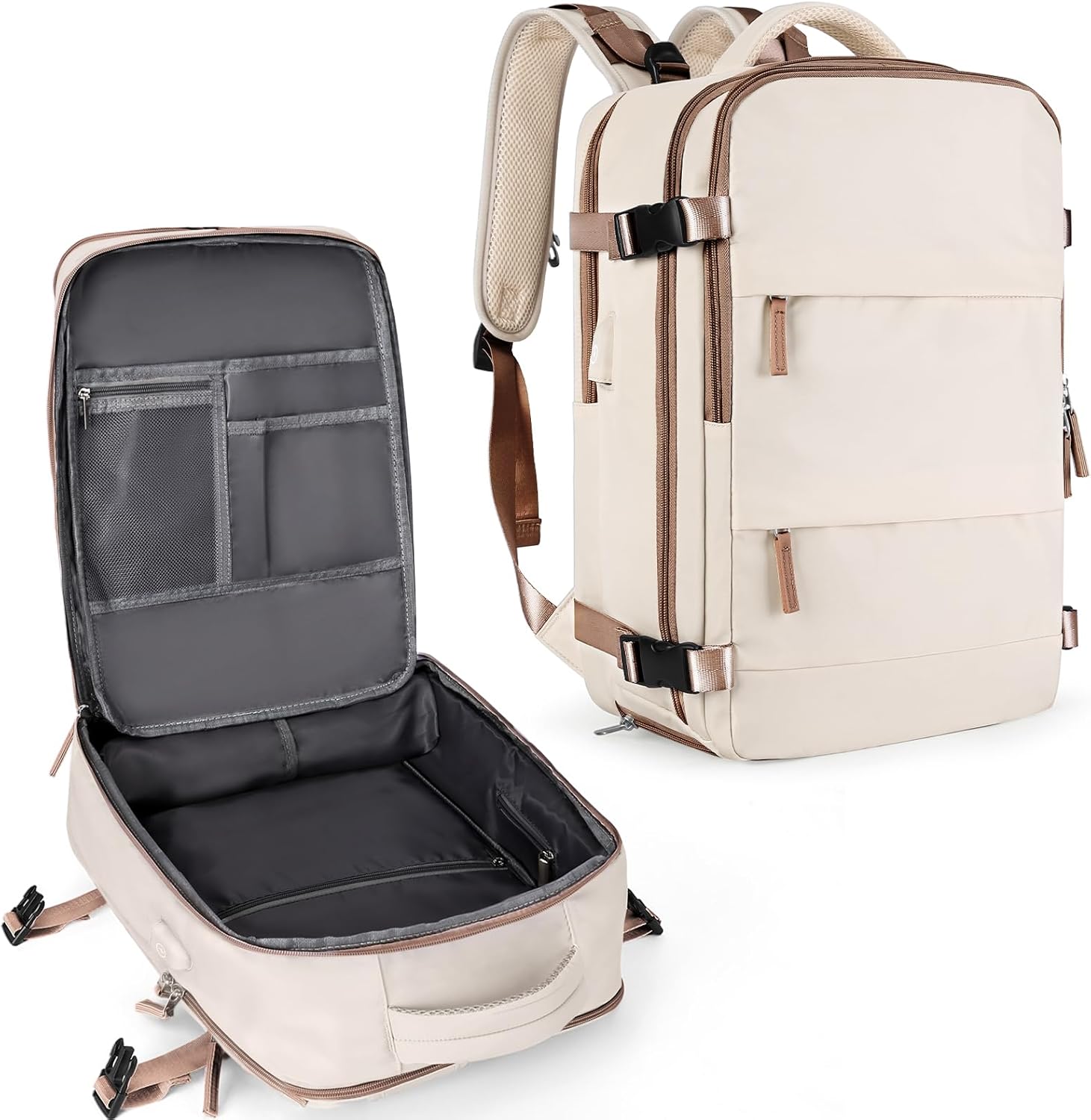 Coowoz Large Travel Backpack for Women and Men