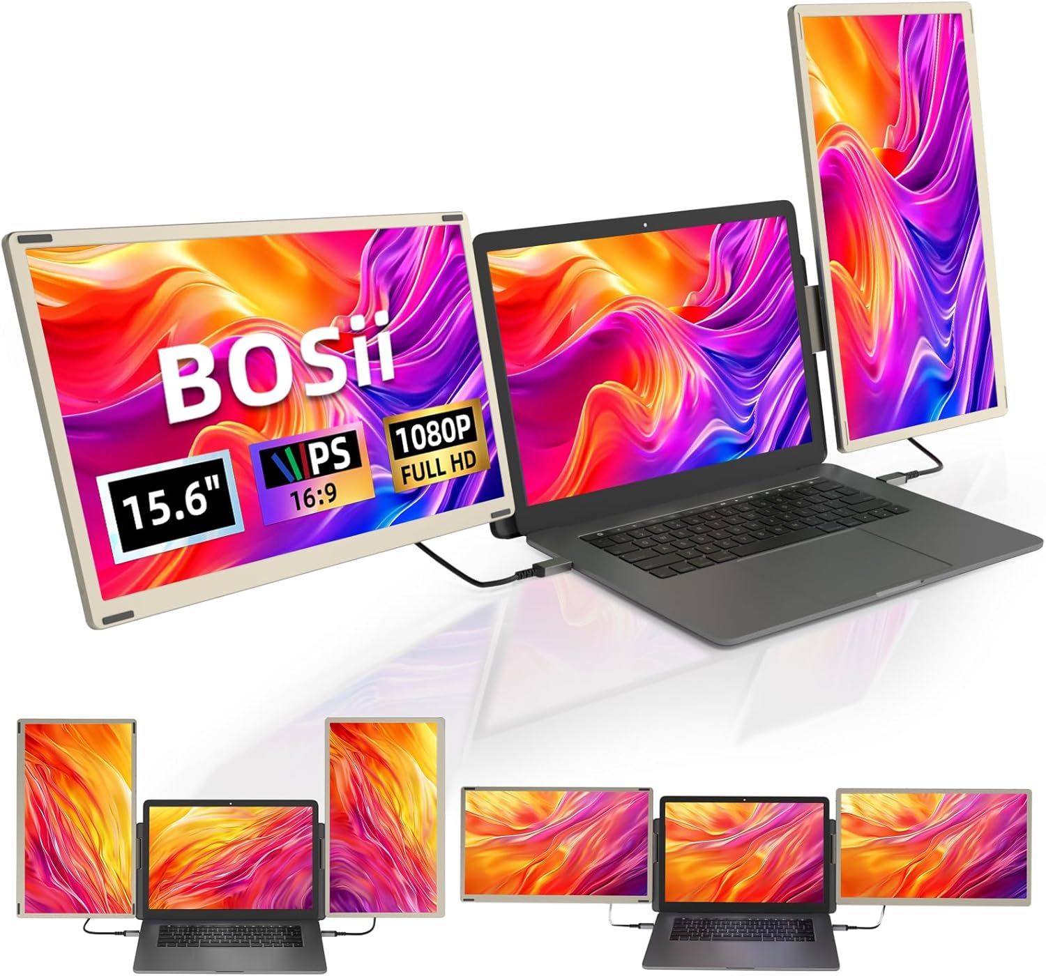 15.6" Laptop Screen Extender Monitor - Maximize Your Laptop's Display!