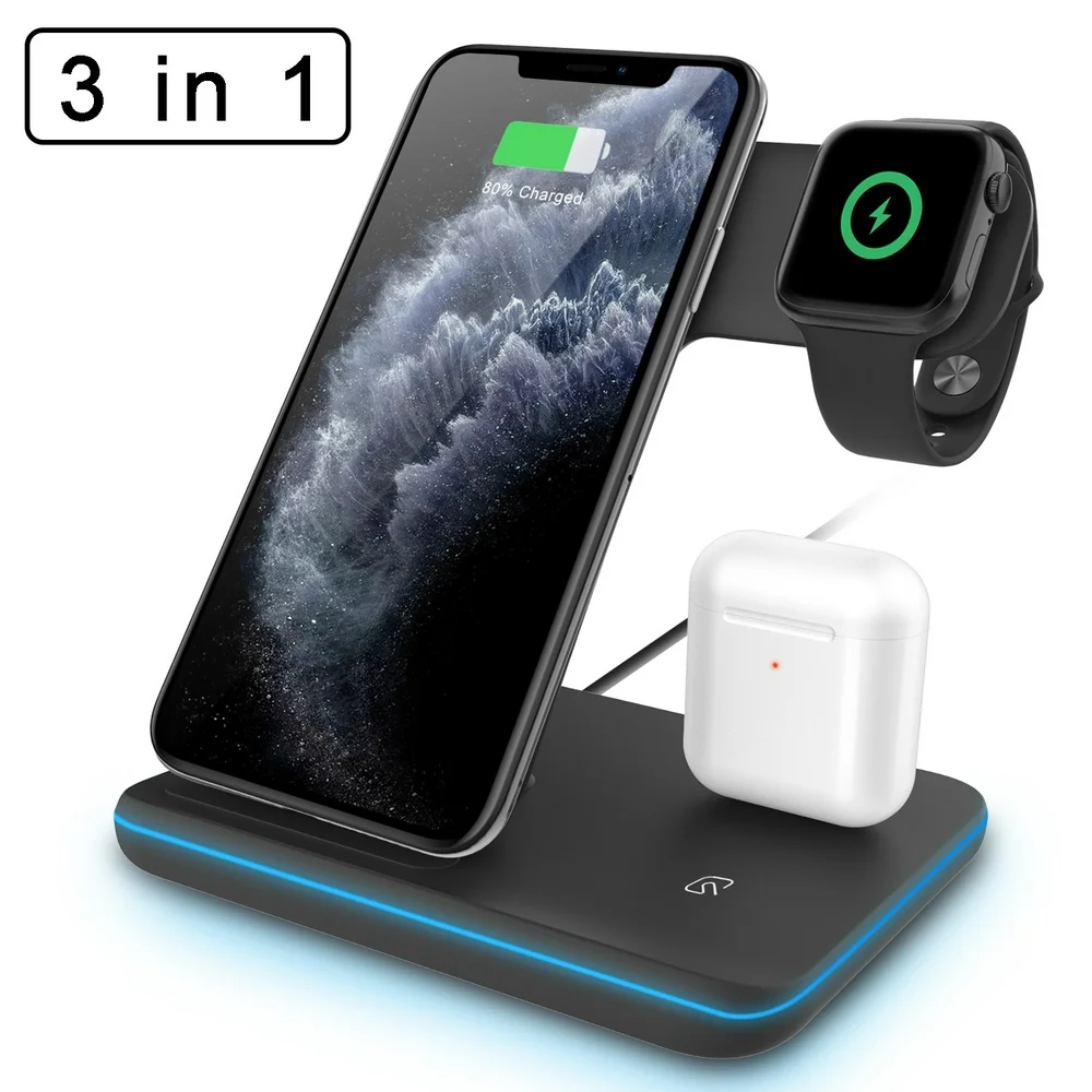 Charge All Your Apple Devices with the 3 in 1 Wireless Magnetic Foldable Charger