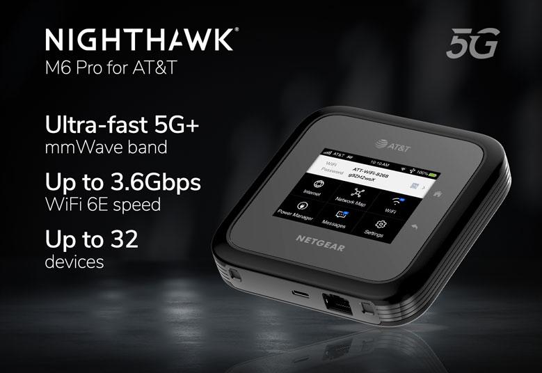 Experience Blazing 5G Speeds with the NETGEAR Nighthawk M6 Pro Mobile Hotspot | WiFi 6E & Global Coverage
