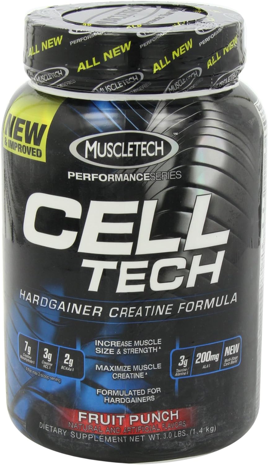 Boost Your Performance with MuscleTech Cell-Tech Creatine Powder | Tropical Citrus Punch