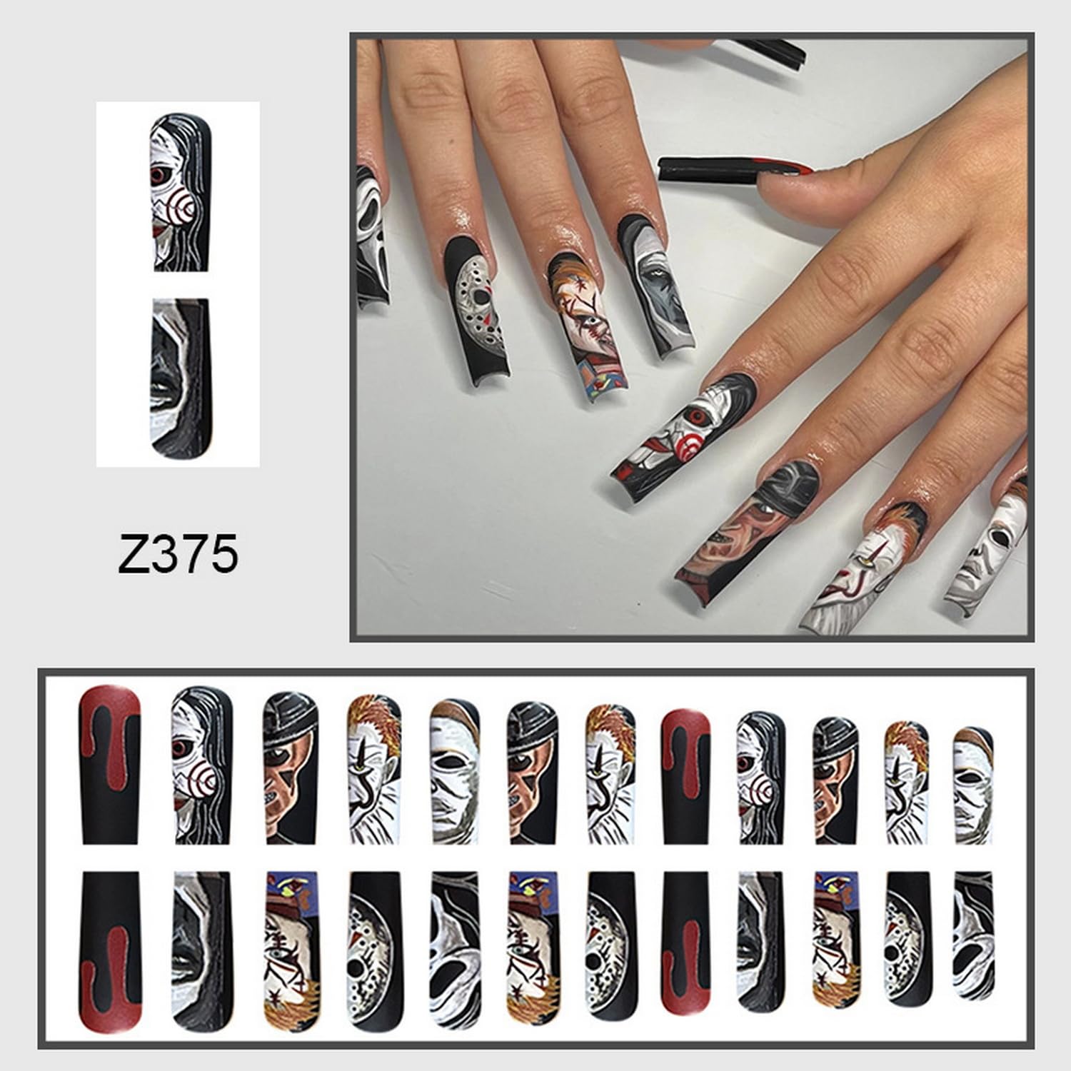 Spooktacular Halloween Press-On Nails