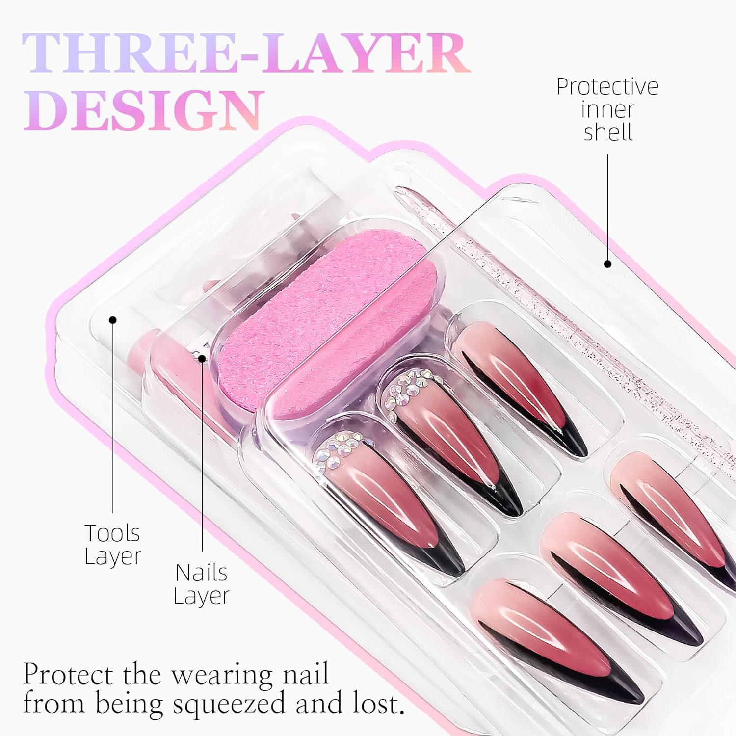 Unleash Your Inner Rebel with Our Long Coffin Press-On Nails!