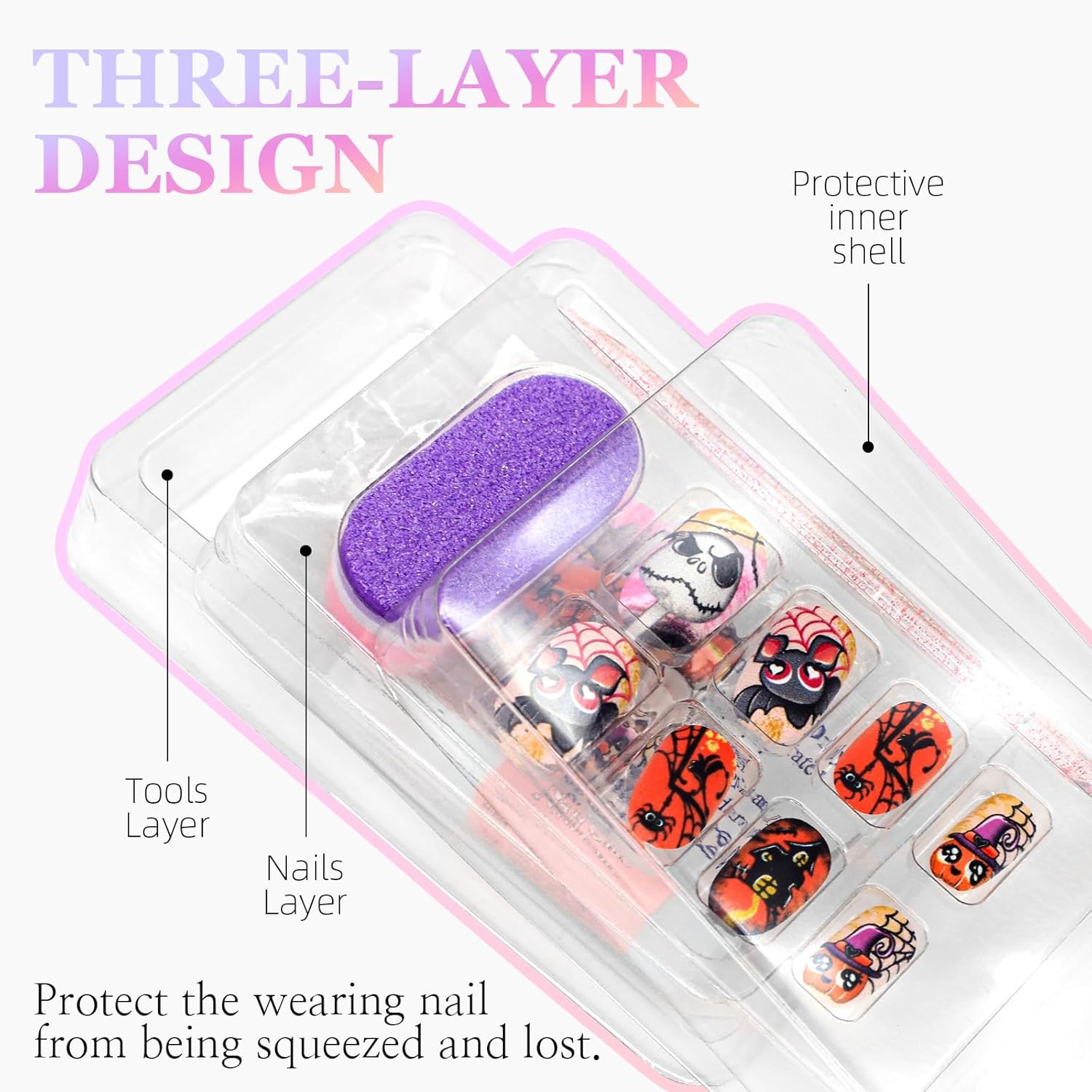 "Spooky Chic: Halloween Black Cat Press-On Nails for a Glamorous Festive Look"