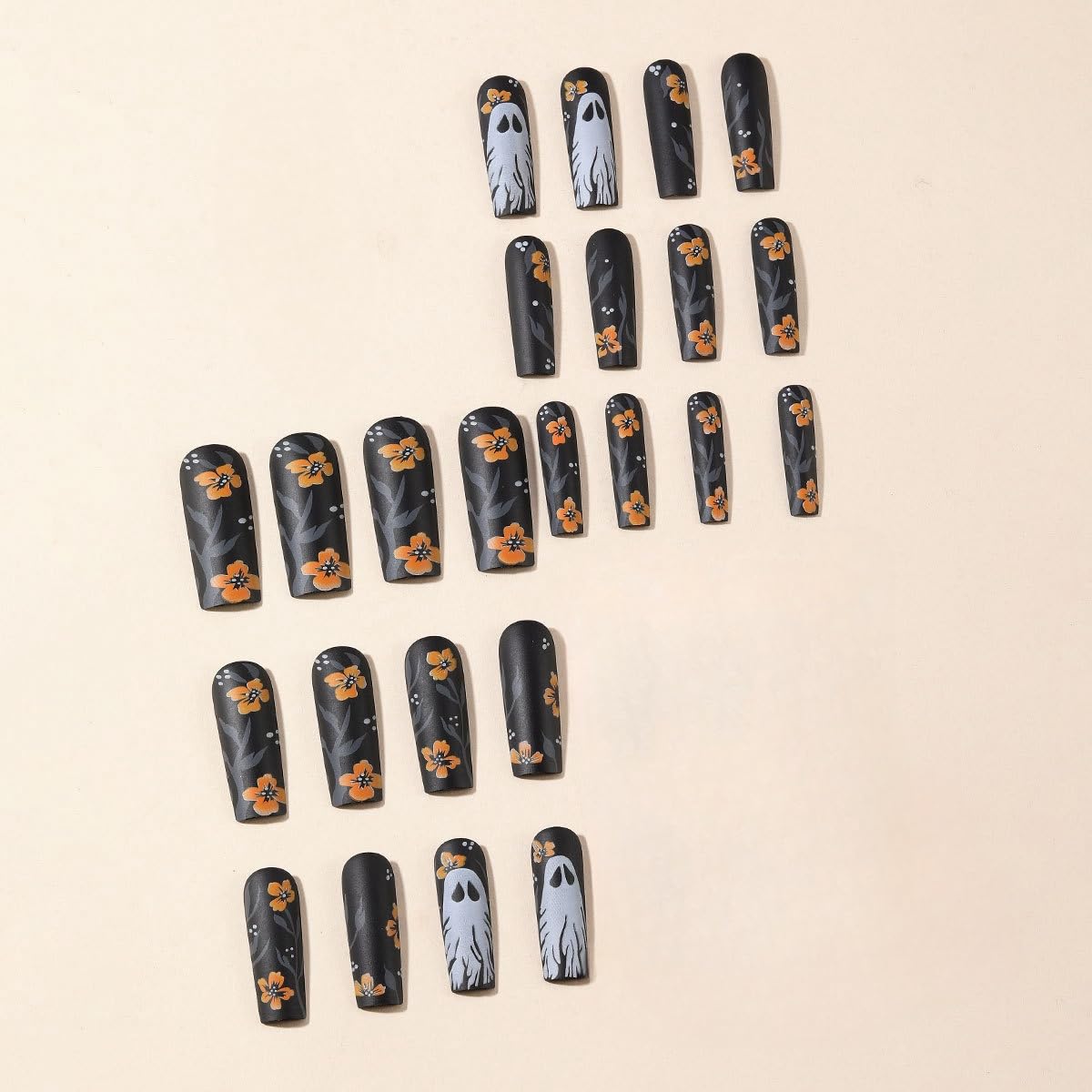 Elevate Your Halloween Look with Black Halloween Press-On Nails!