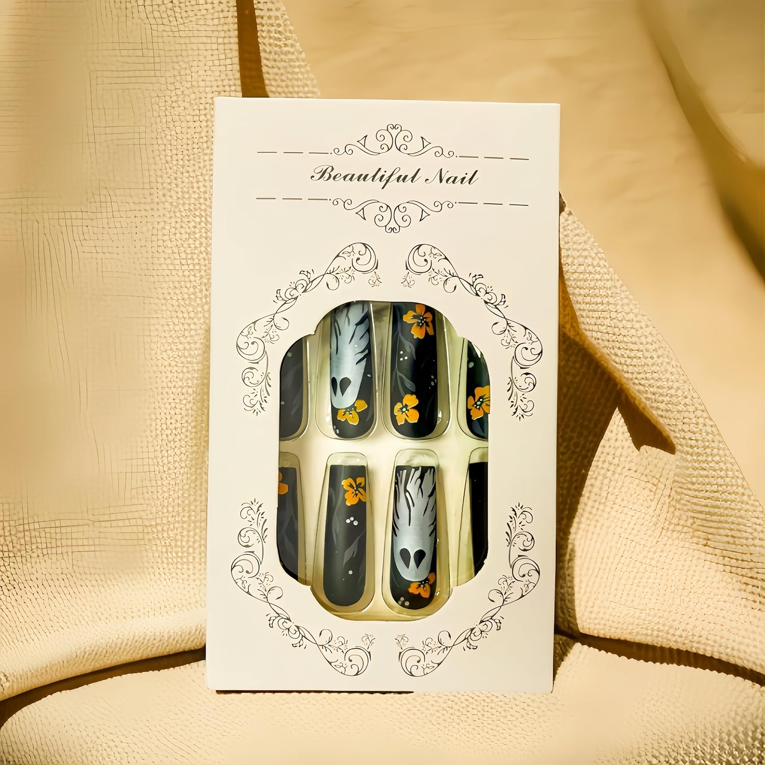 Elevate Your Halloween Look with Black Halloween Press-On Nails!