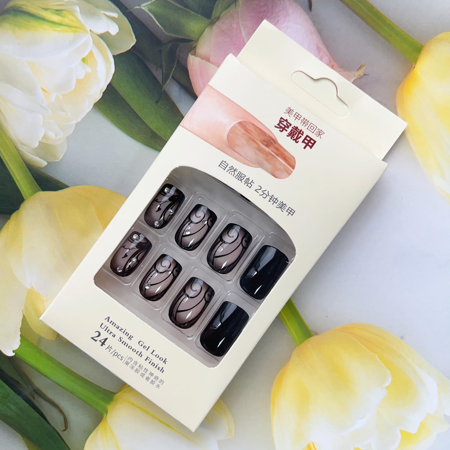 Chic Black Press-On Nails for Effortless Style