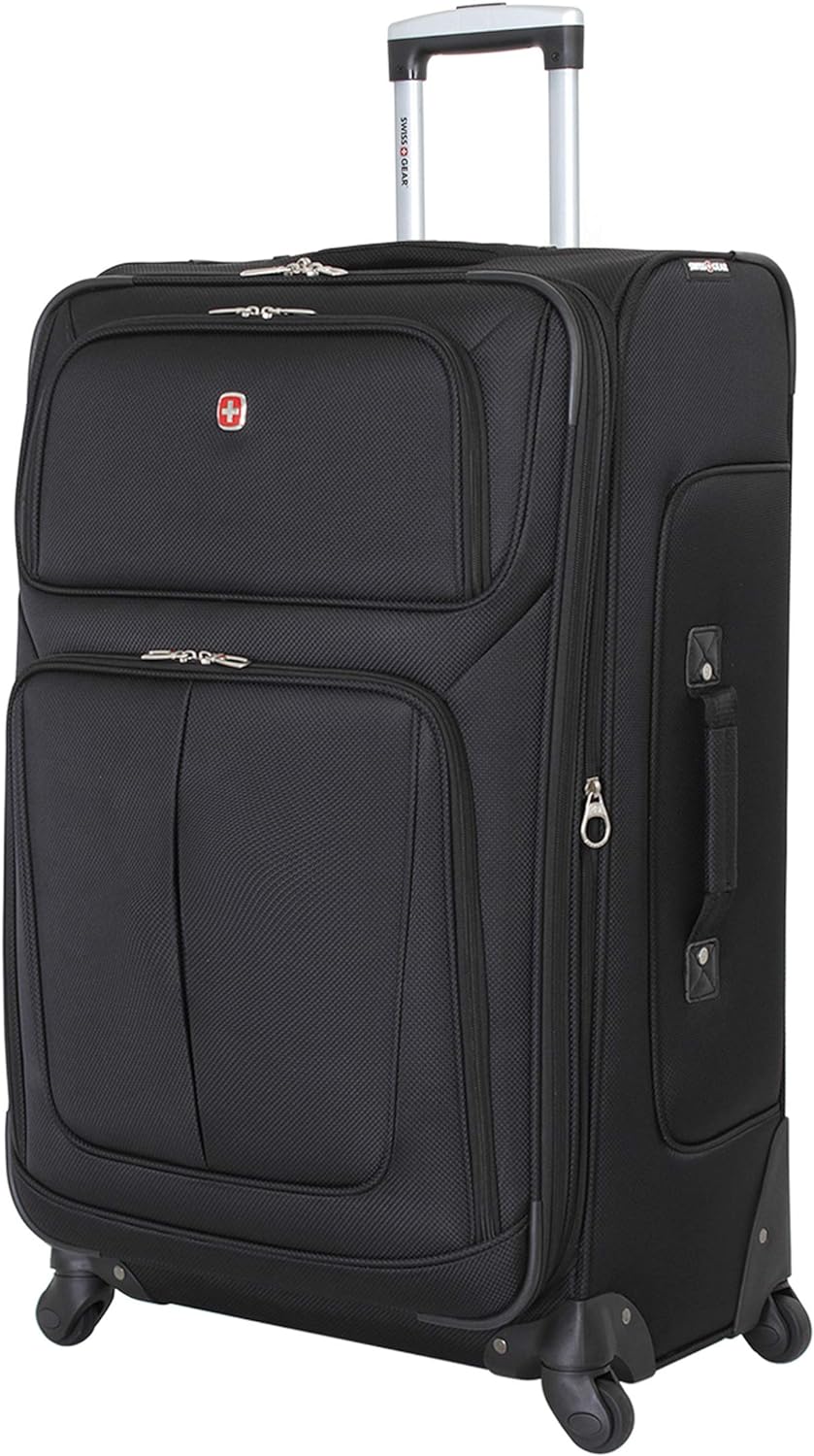 SwissGear Sion Softside Expandable Luggage, 29-Inch Checked-Large – Durable, Spacious, and Travel-Ready