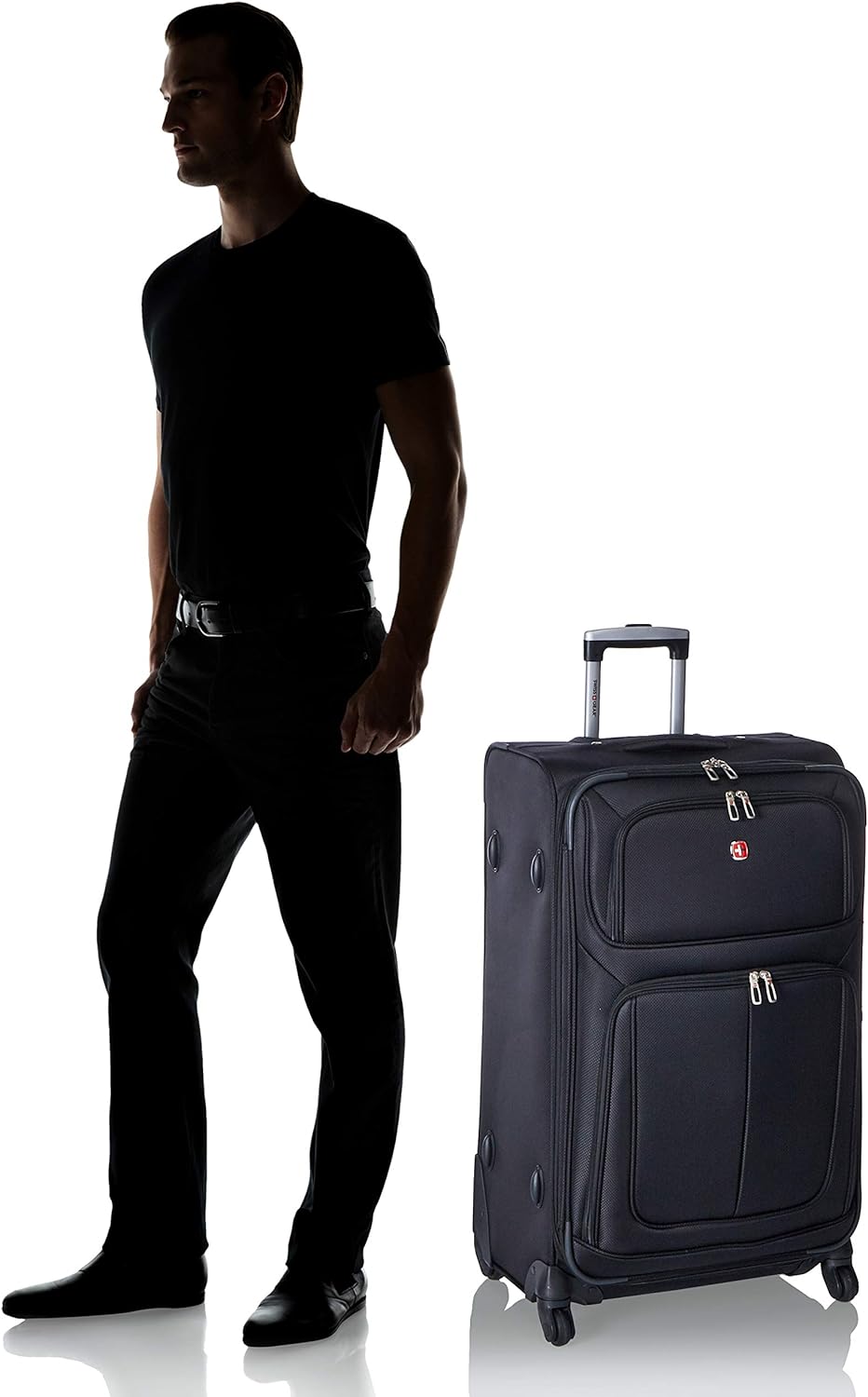 SwissGear Sion Softside Expandable Luggage, 29-Inch Checked-Large – Durable, Spacious, and Travel-Ready