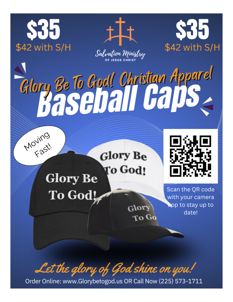 Glory Be To God! Baseball Caps