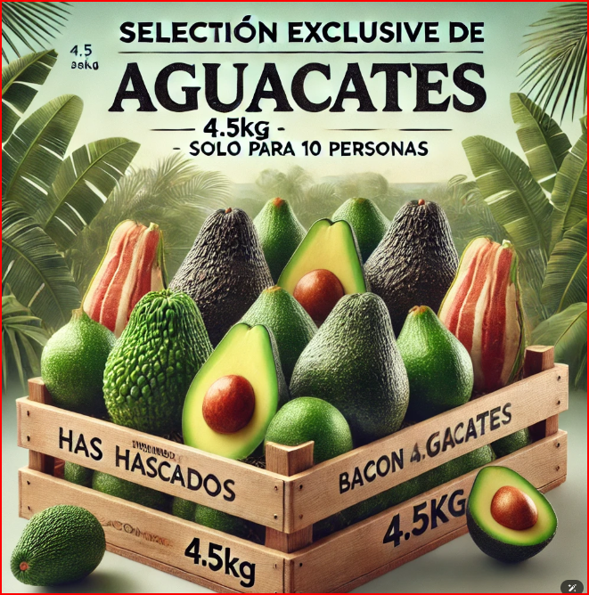 Mix de aguacates caja 4,5Kgr