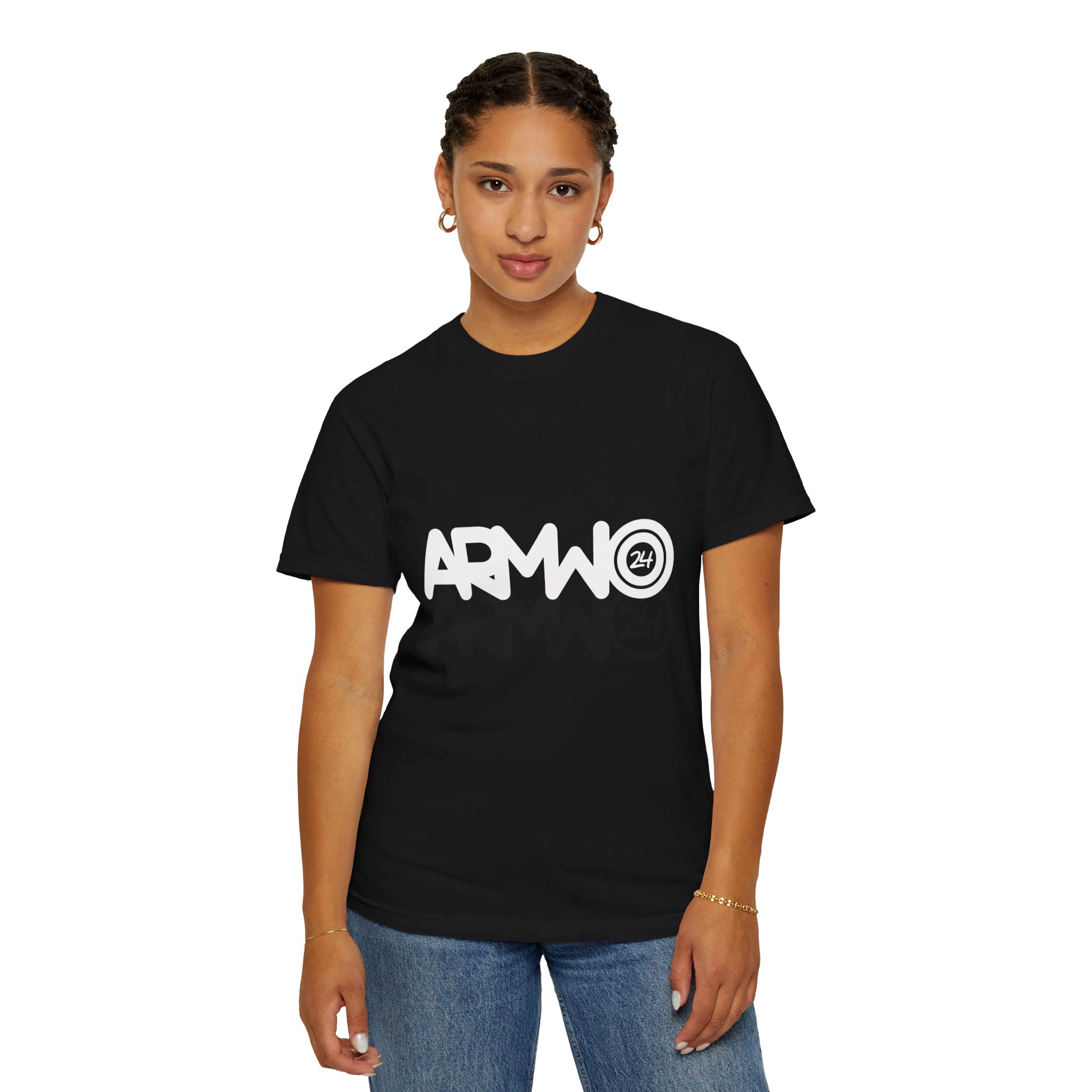ARMW24 Black Unisex Garment-Dyed T-shirt
