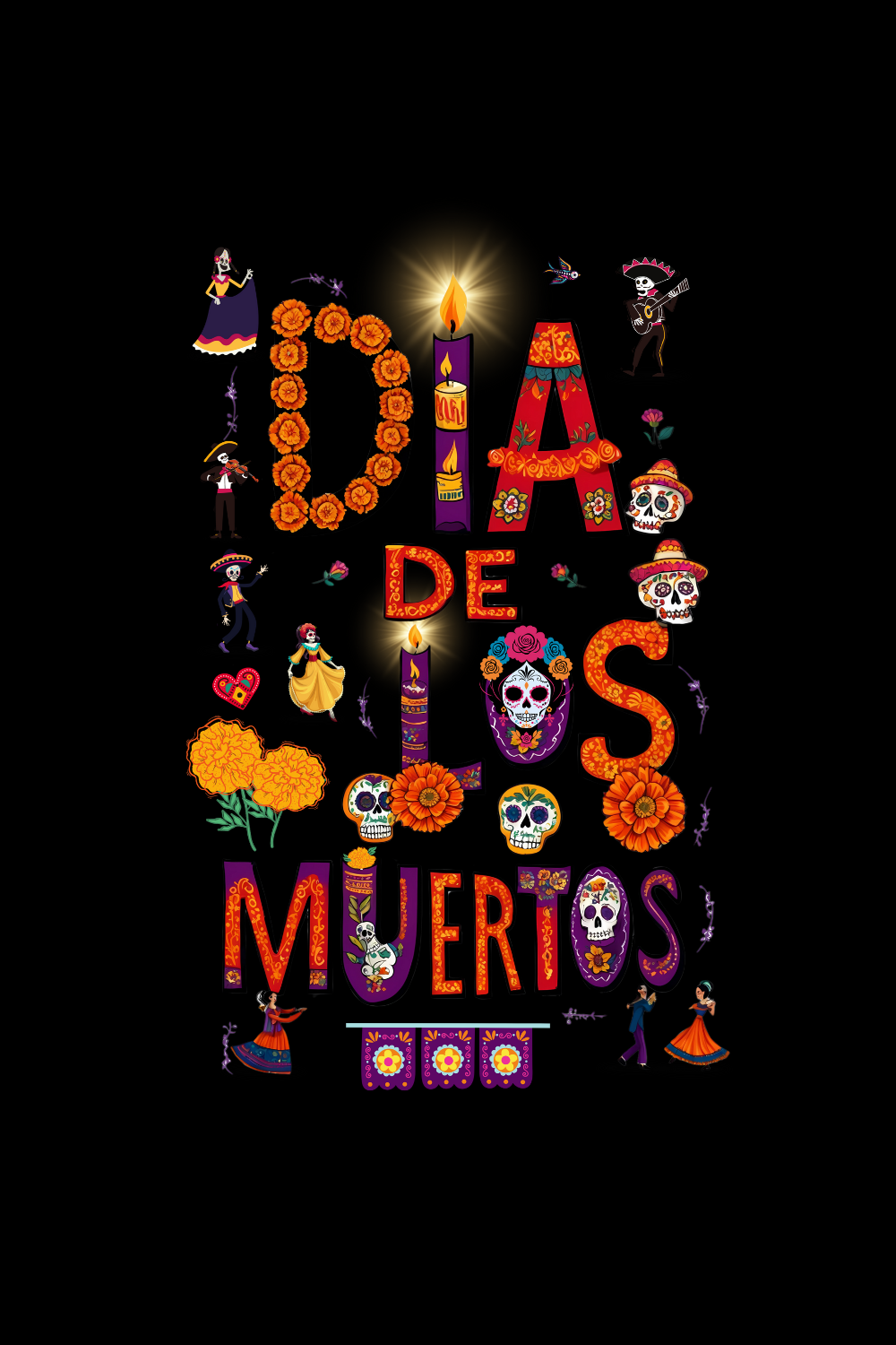 Vibrant Día de los Muertos