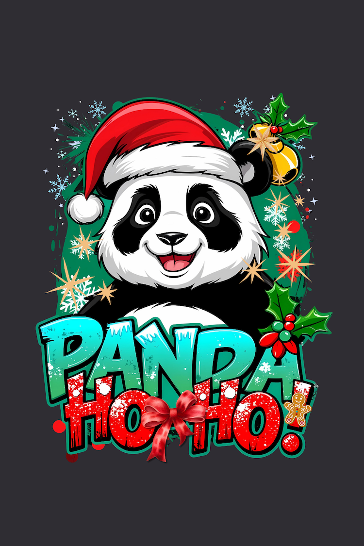 Panda Ho-Ho! Funky Christmas Panda Urban Street