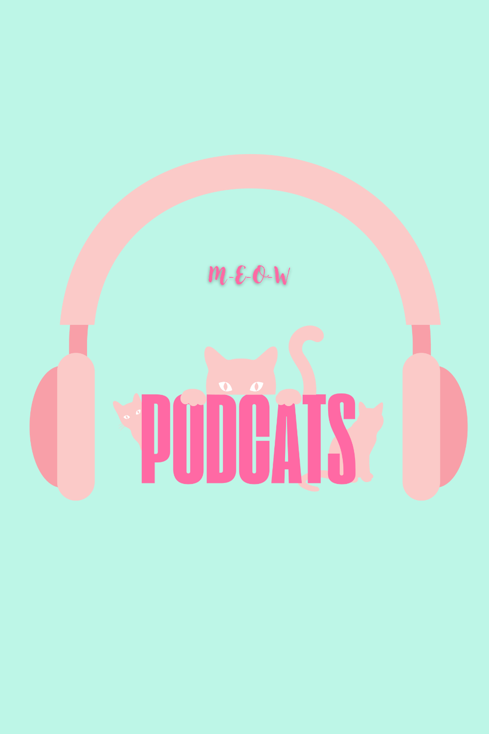 Podcats Whimsical Cats Pastel Style