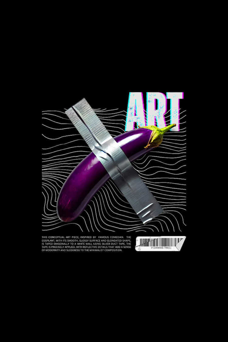 Eggplant Expressionism Conceptual Art Parody