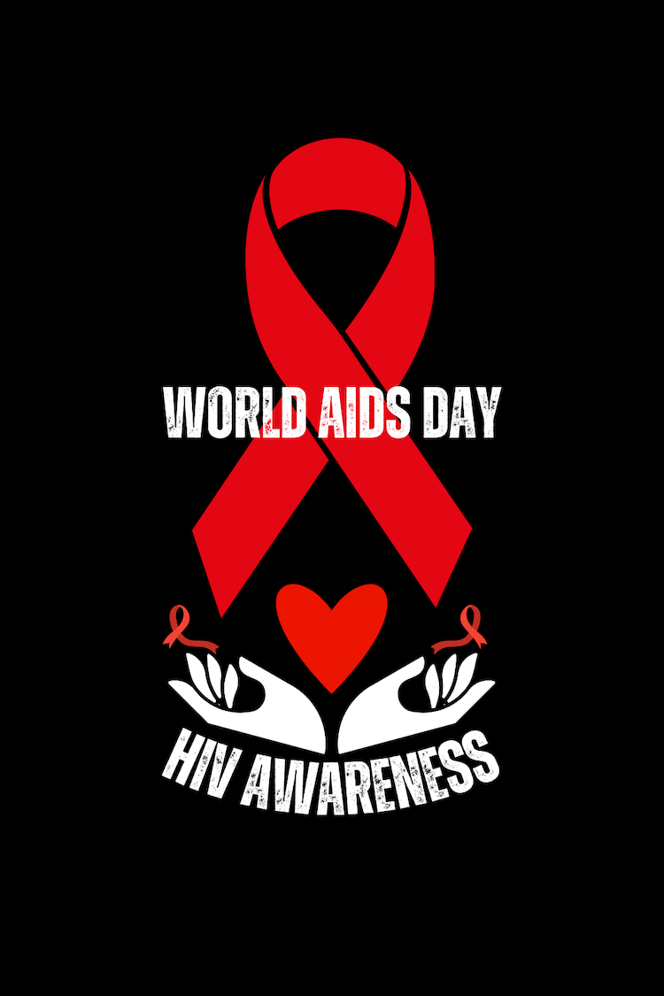 December 1st World Aids Day HIV Awareness Red Ribbon