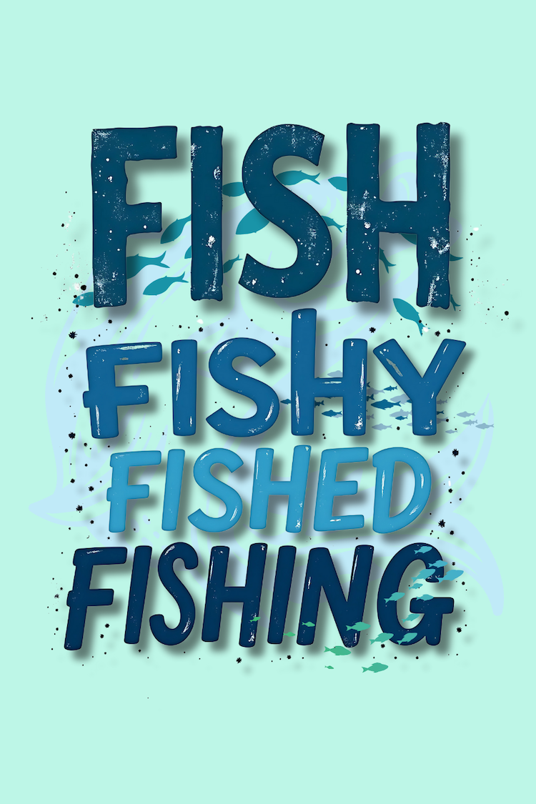Fish Fishy Fished Fishing Ocean-Themed Fun