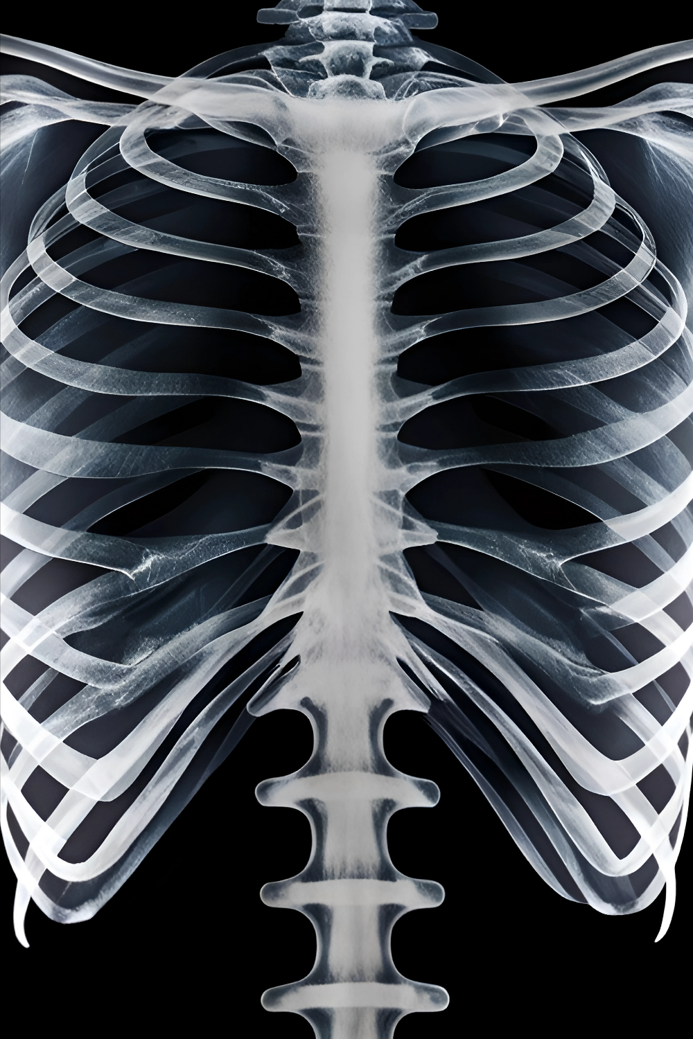 Transparency Shirt Anatomical Ribcage Skeletal Model