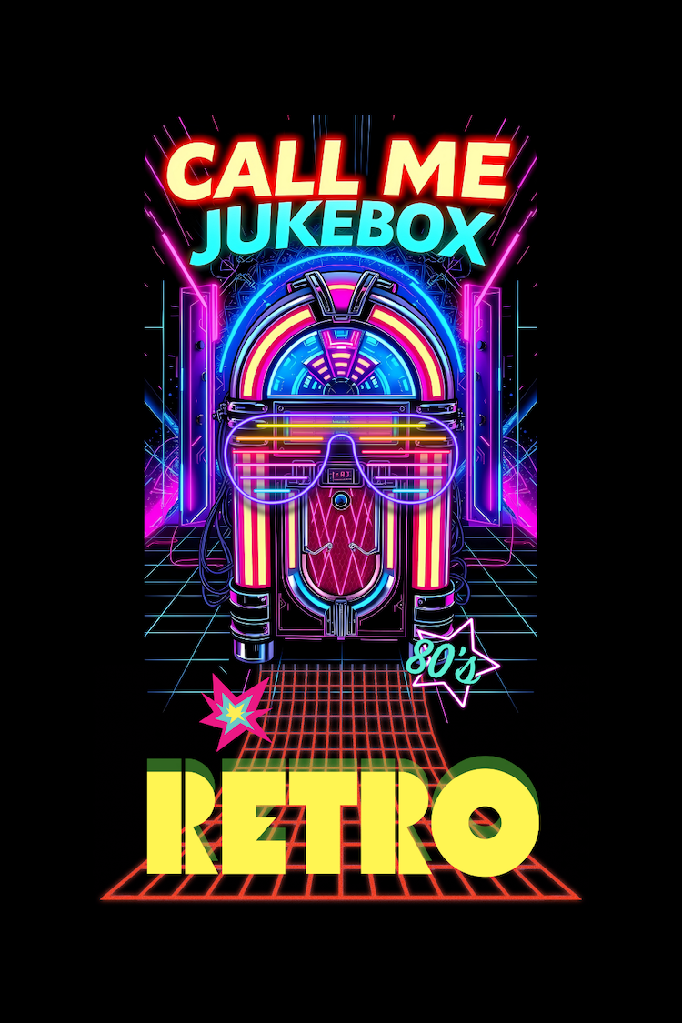 itle Call Me Jukebox Retro 80's Neon Music Vibe