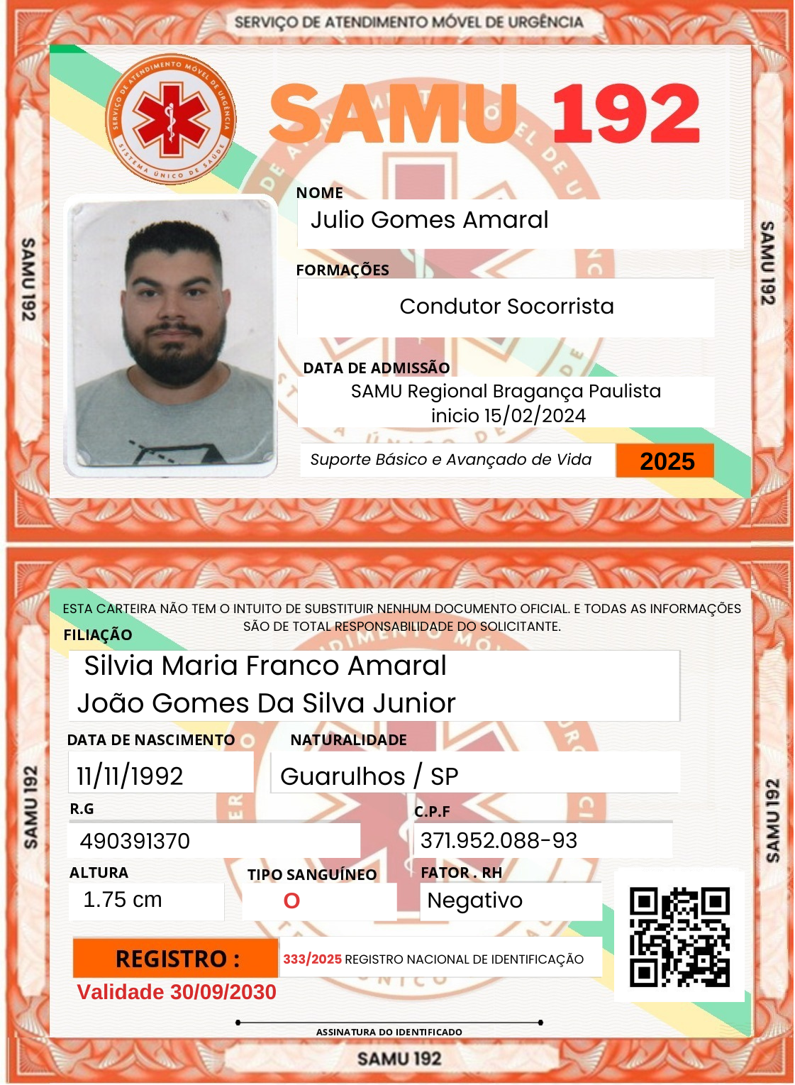 333/2025 Julio Gomes Amaral