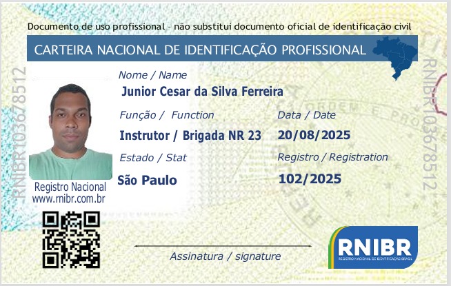 RNIBR103678512 Junior Cesar da Silva Ferreira