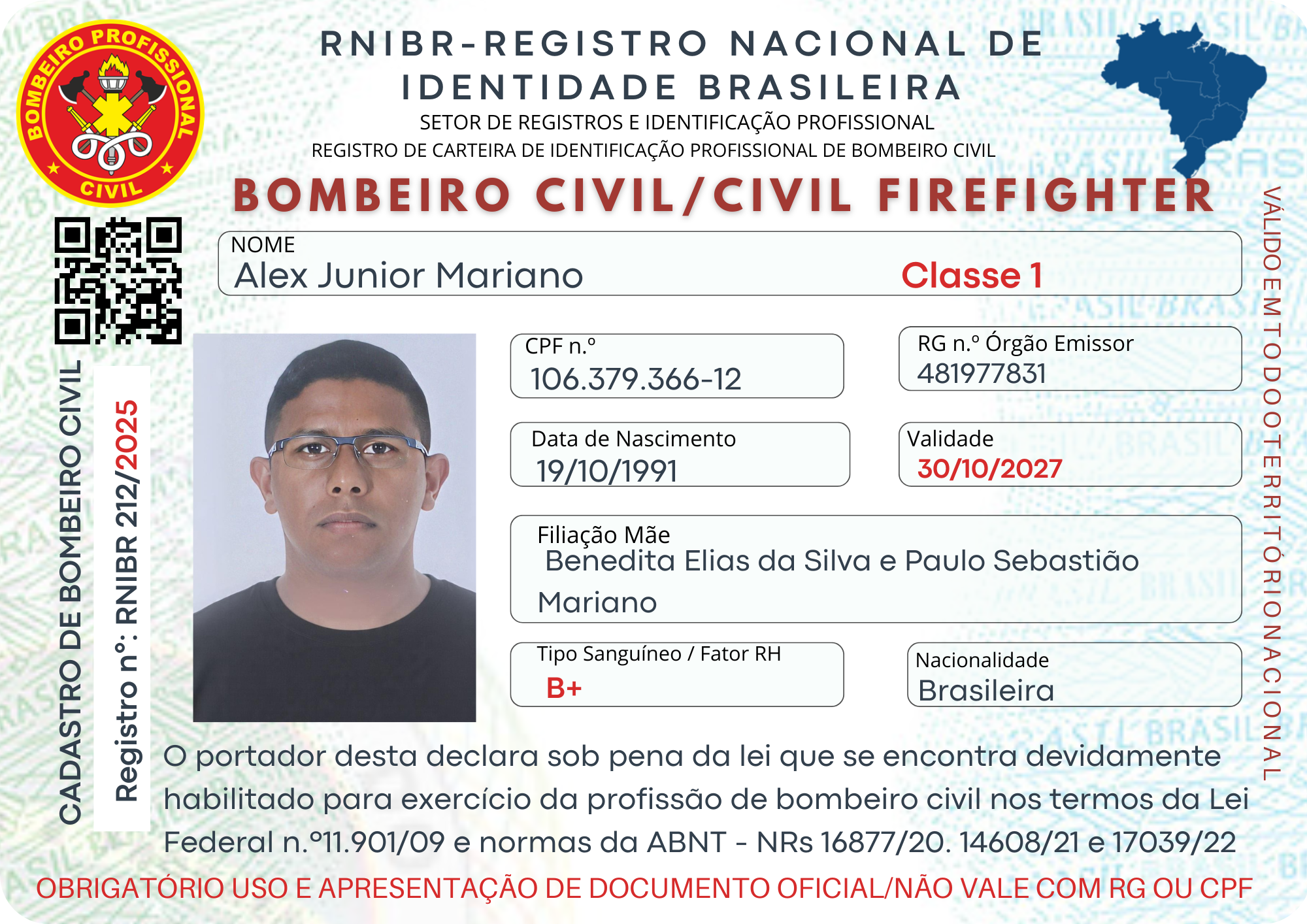 212/2025 CARTEIRAS DE BOMBEIRO CIVIL E SOCORRISTA