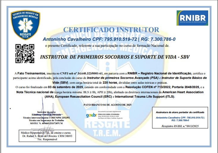 0913/2025 INSTRUTOR E MULTIPLICADOR 