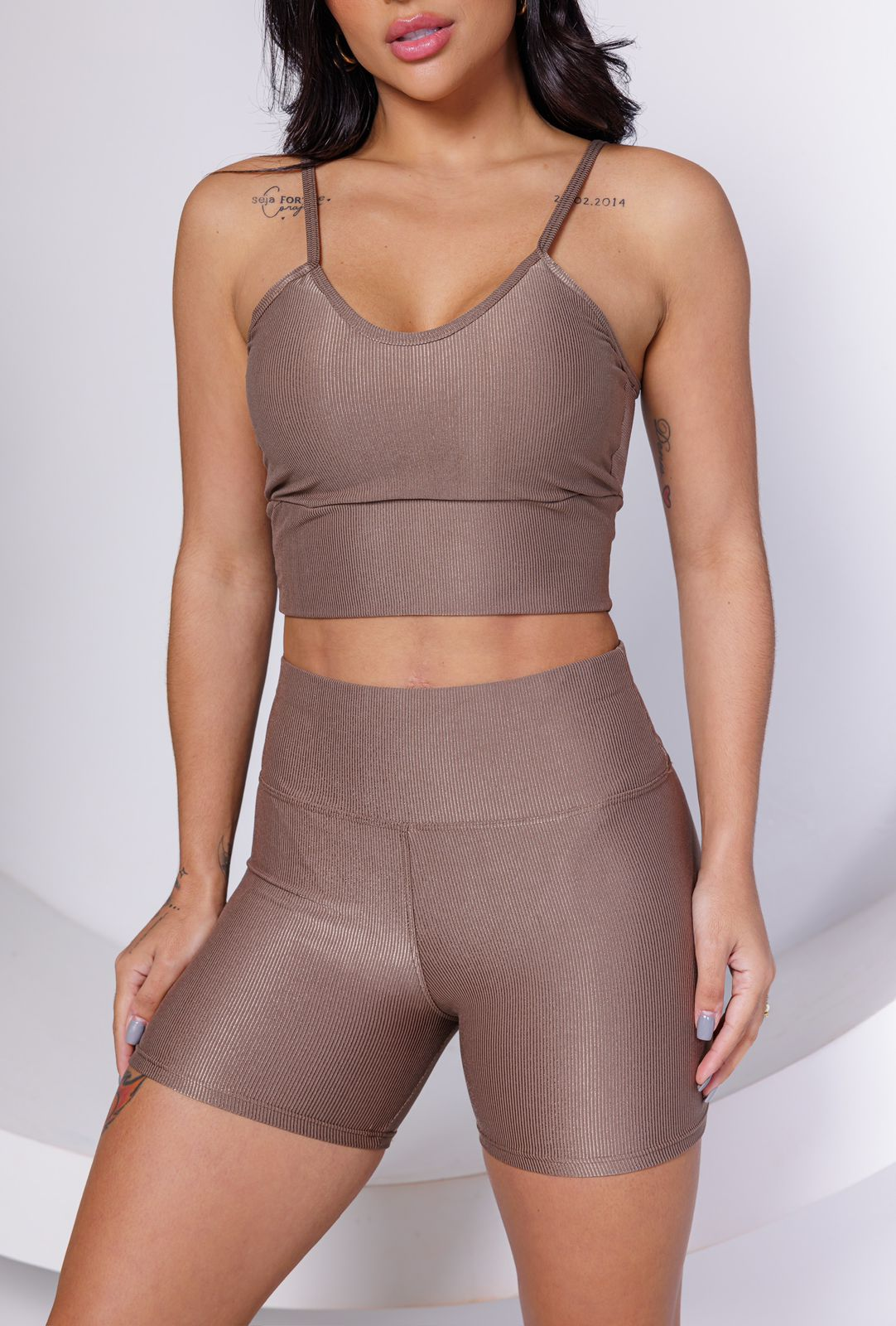 Conjunto Canelado acetinado Premium