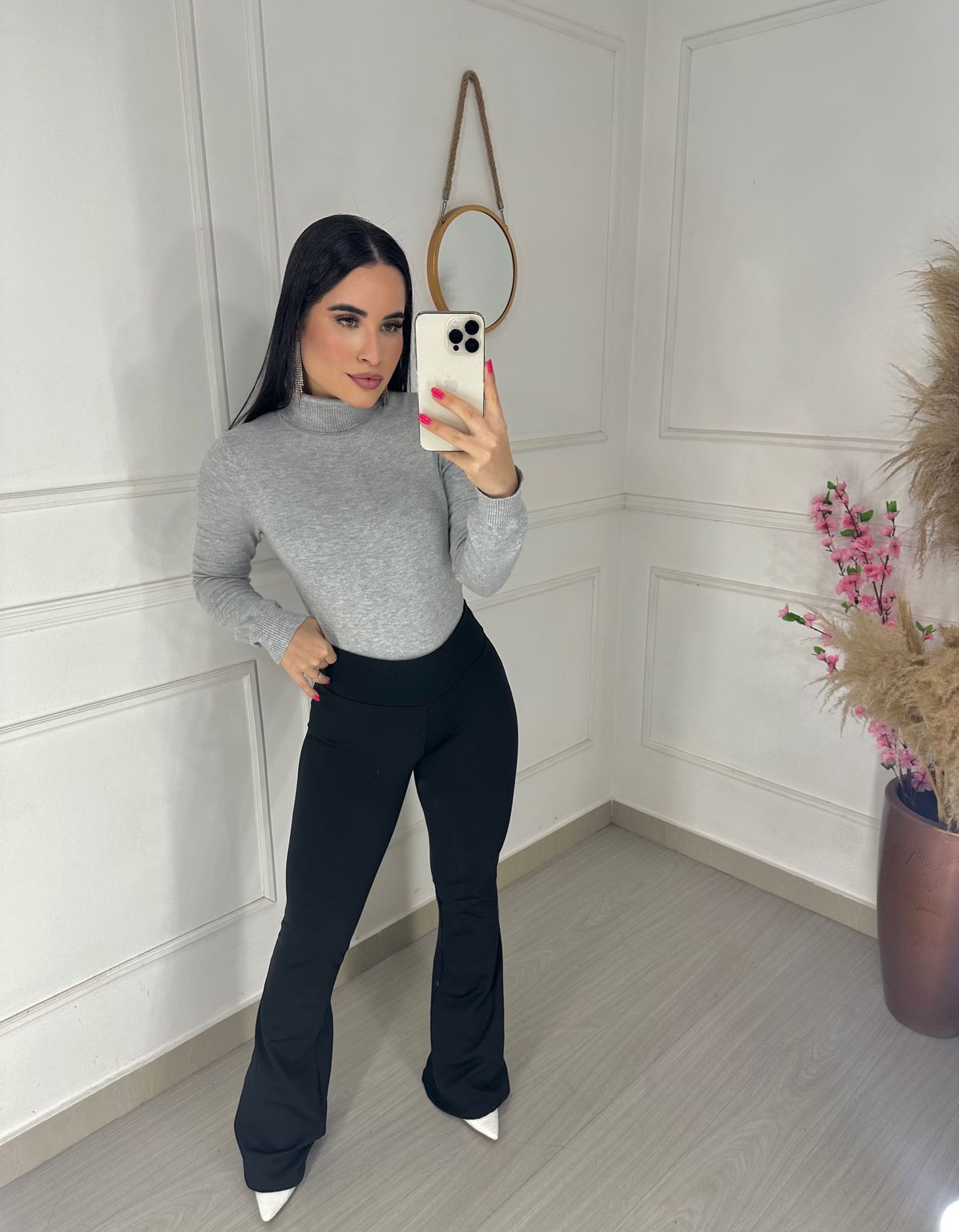 Calça Flanelada Flare