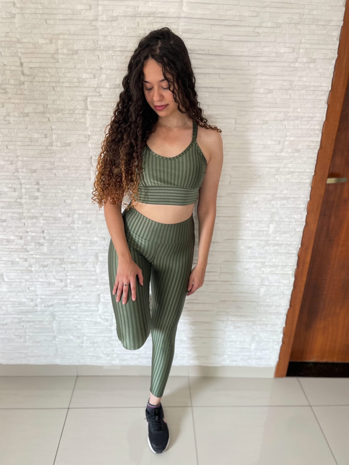 Conjunto 3D Poliamida Calça e Top