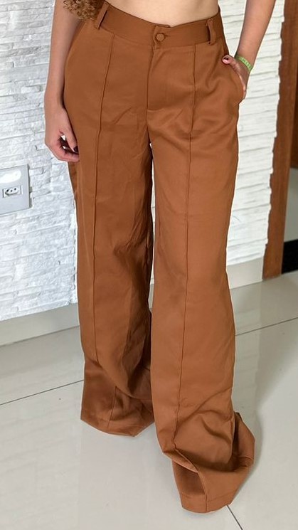 Calça Alfaiataria bronze