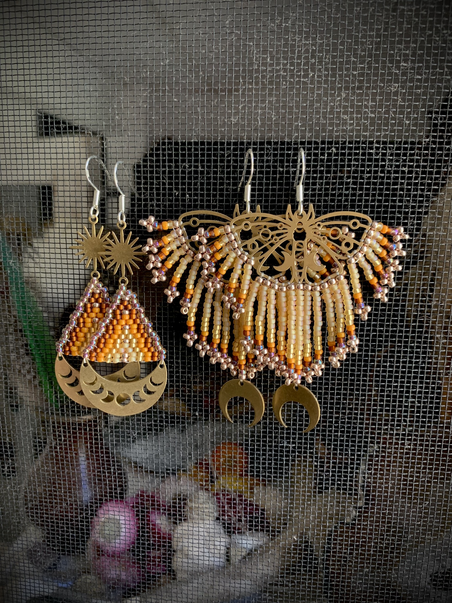 Moth Set- Mother Daughter Earrings