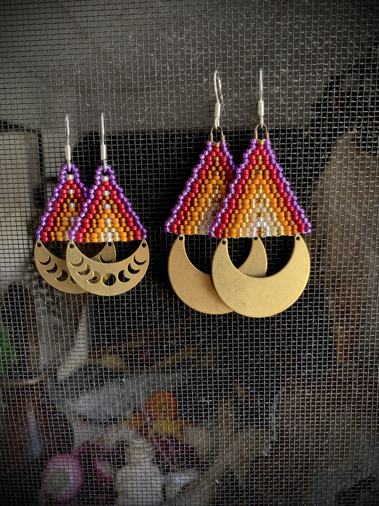 Moon Set- Mother Daughter Earrings