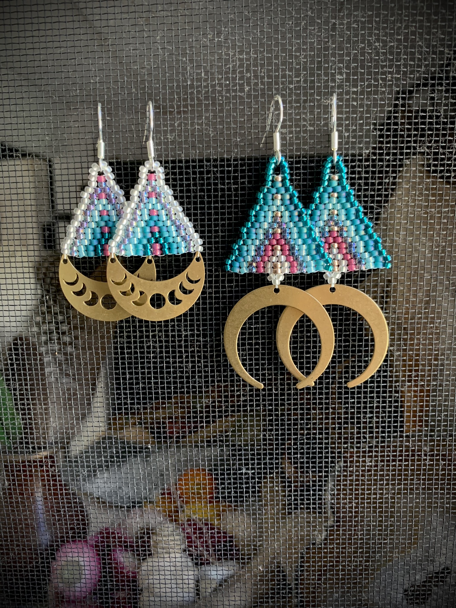 Crescent Set- Mother Daughter Earrings