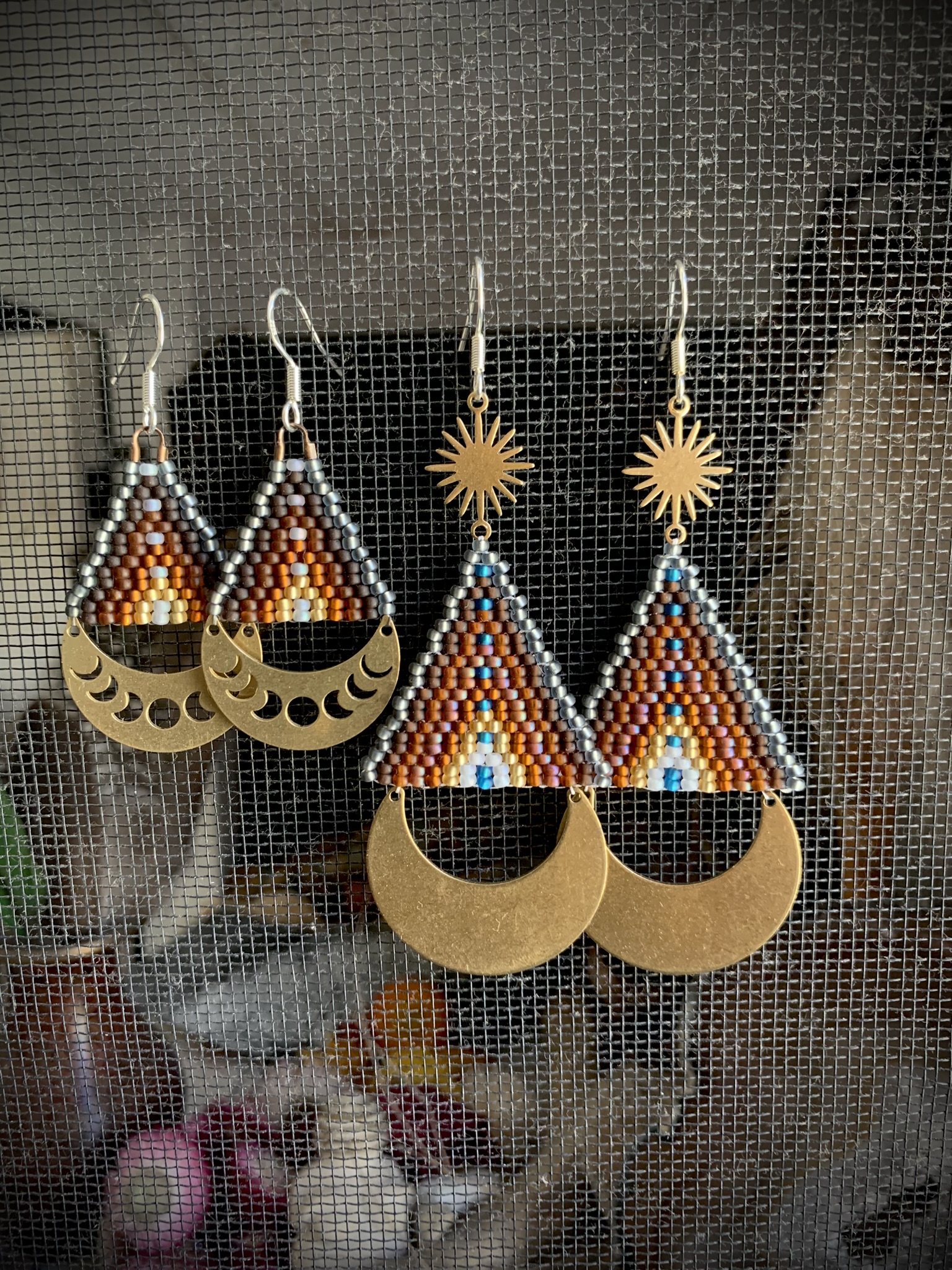 Moon Set- Mother Daughter Earrings