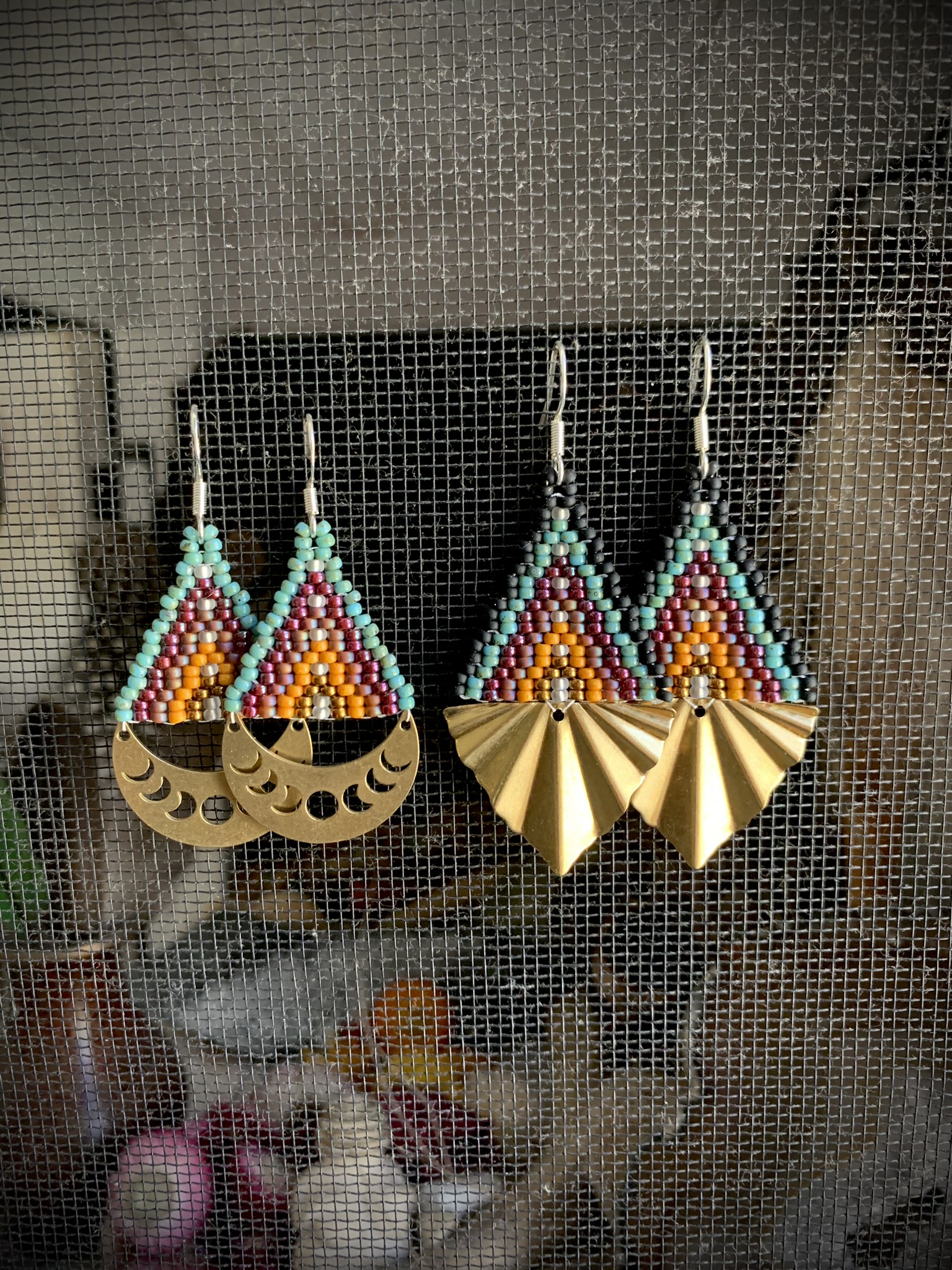 Fan Set- Mother Daughter Earrings