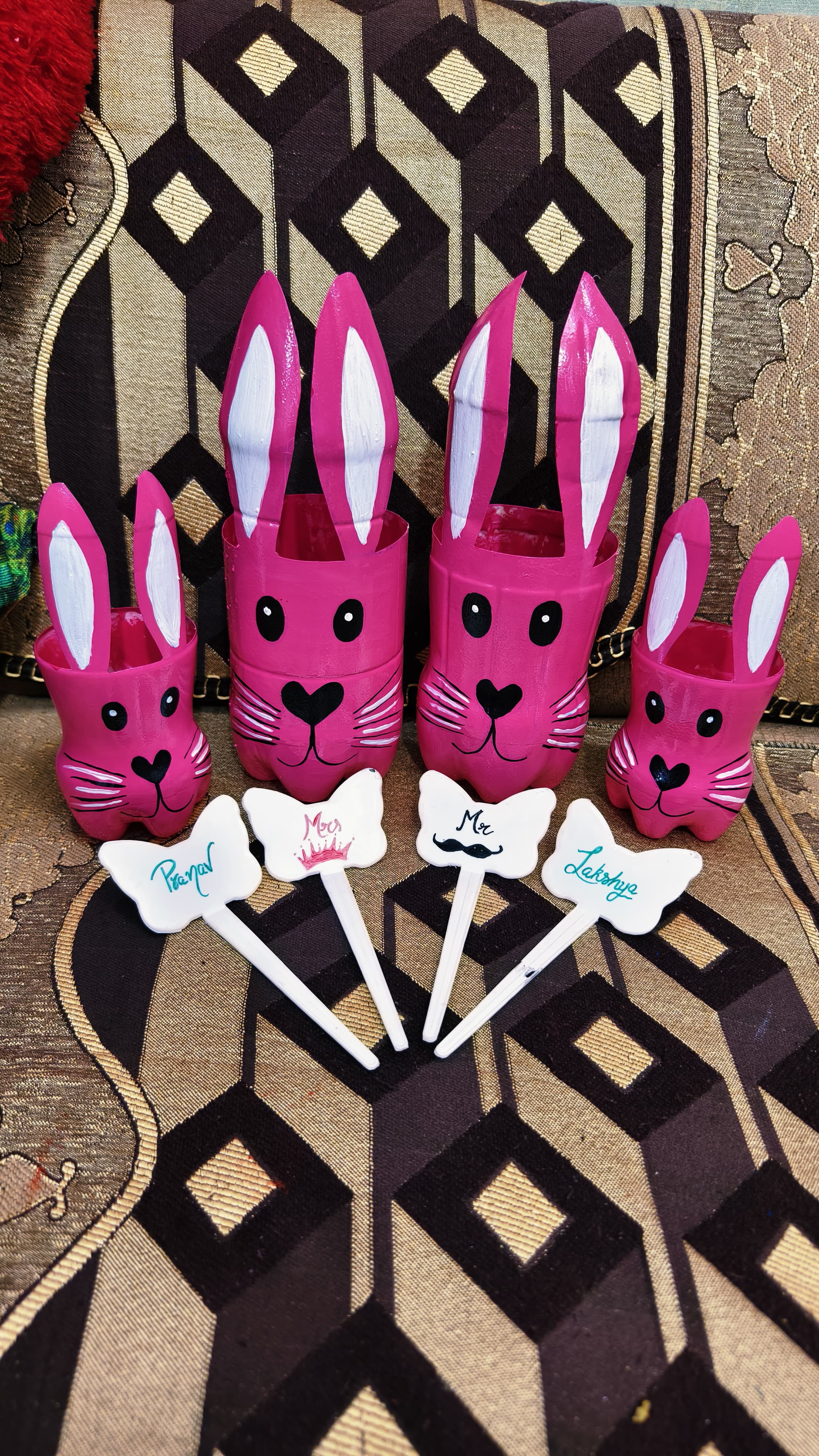 Rabbit Family Planter