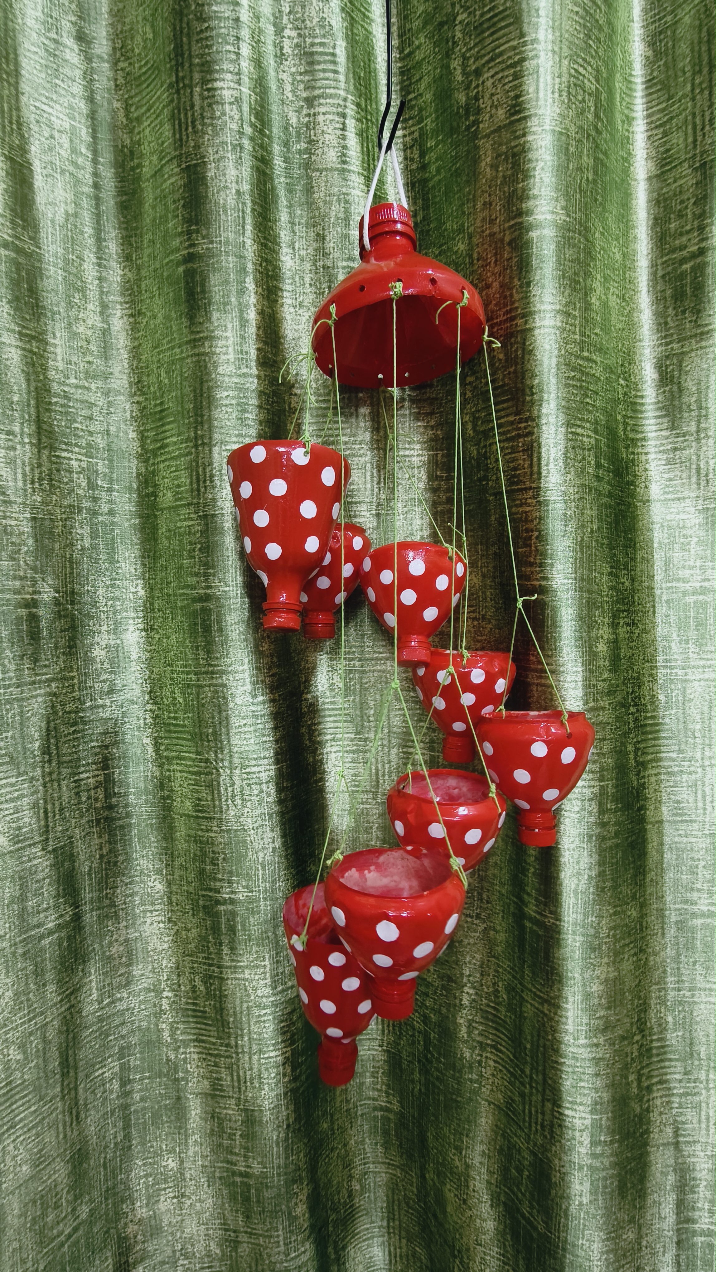 Polka Dot Hanging Planter