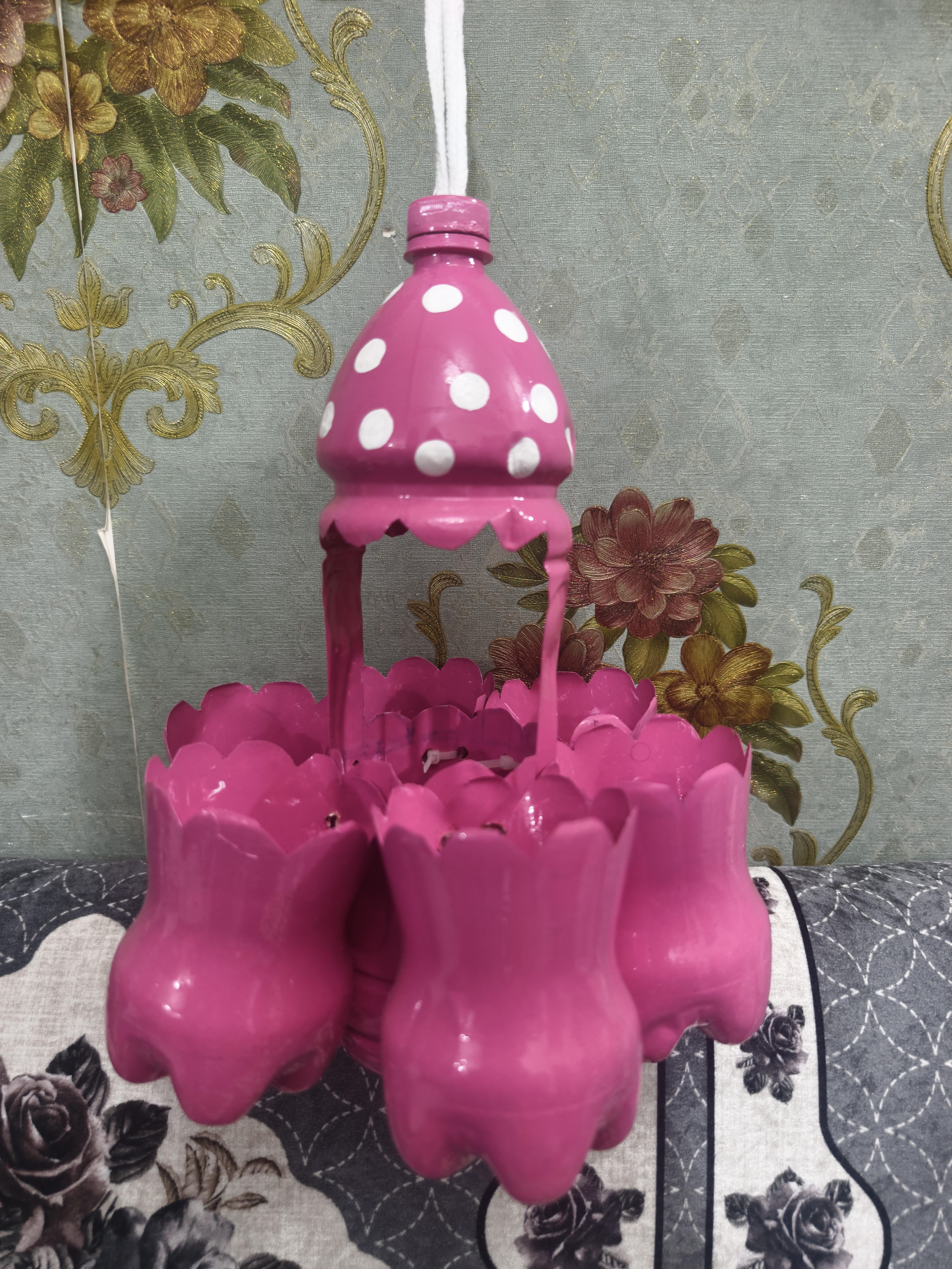 7 Bottle Hanging DIY