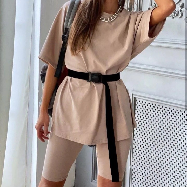 Oversized T-shirt & Shorts Set