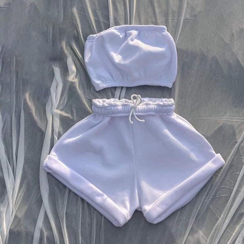 Tube Top & Shorts Set
