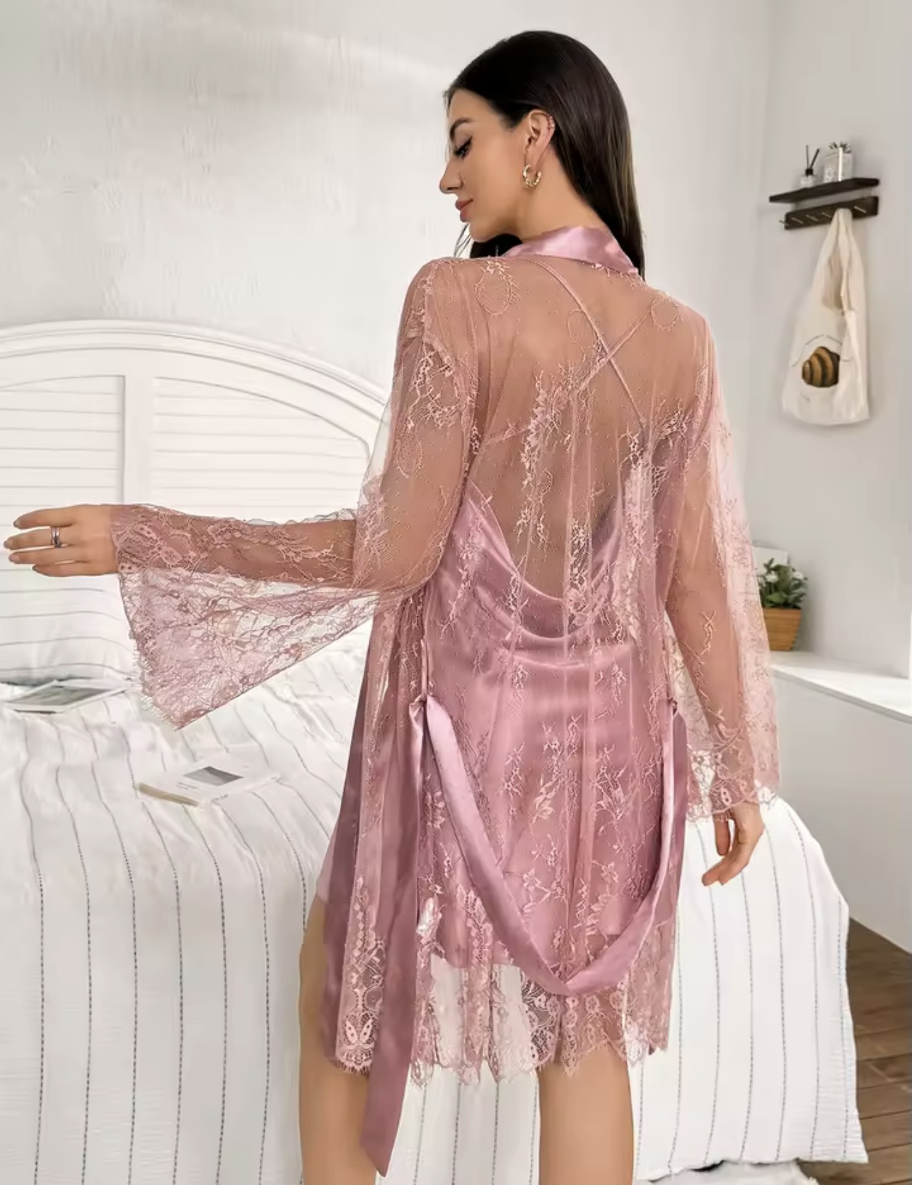 Silky Lace Nightwear Set