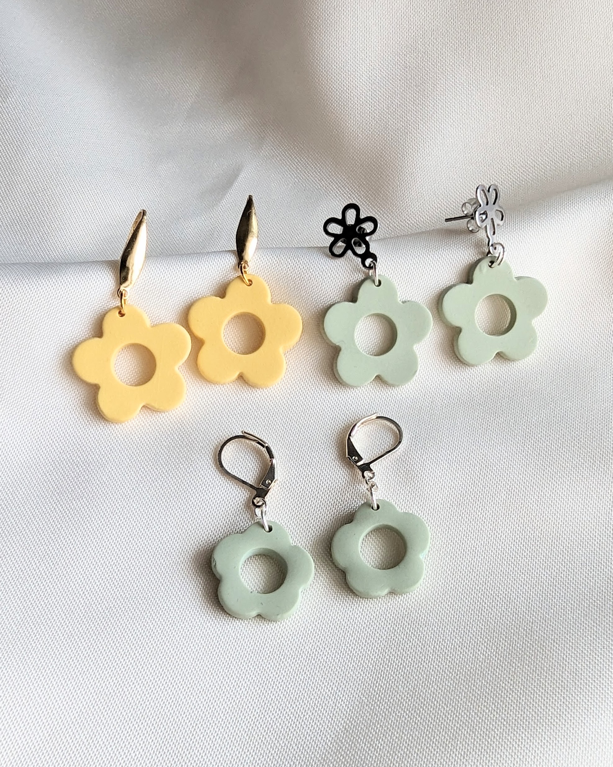 Inner Child Bloom Green Floral Drops with clasp only